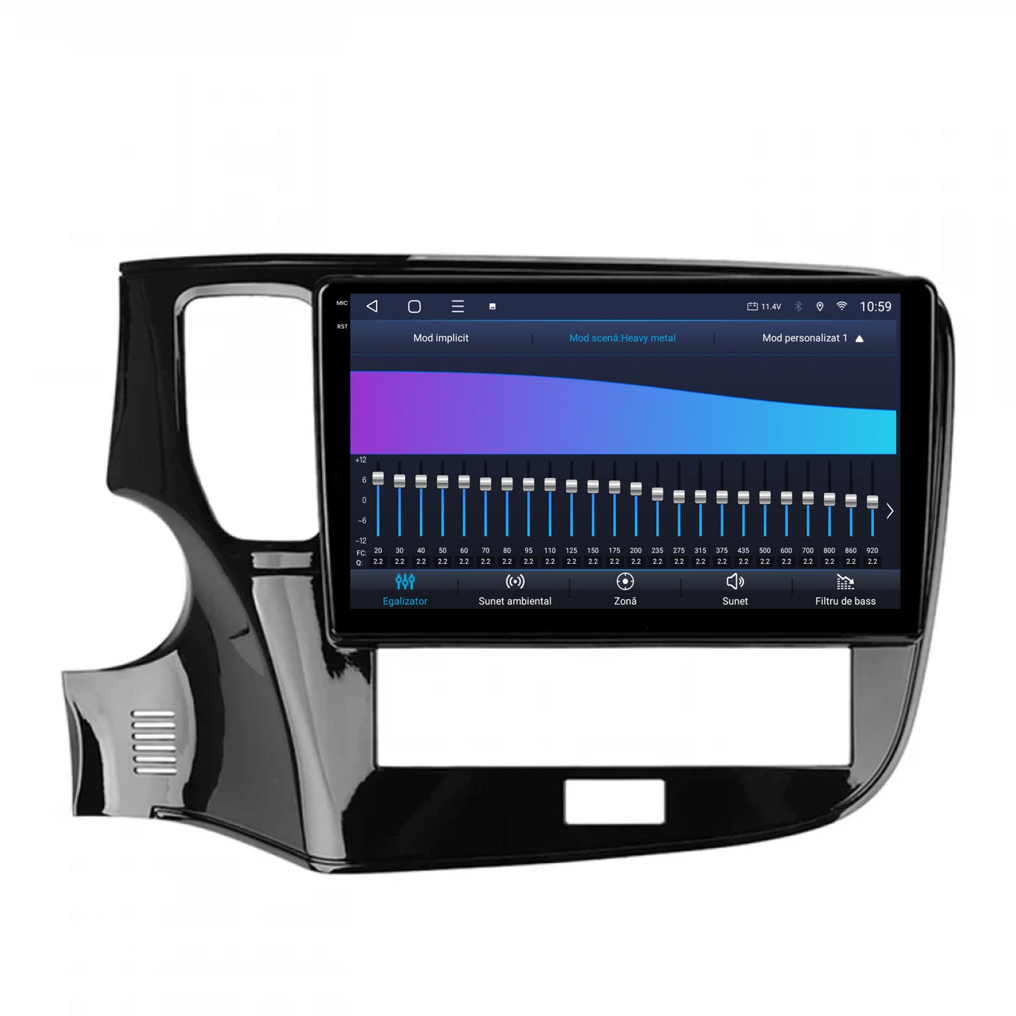 Navigatie 2K HUB64 Mitsubishi Outlander (2019-2021), 4GB RAM, Android, Octacore, Slot Sim 4G, DSP, GPS, Wi-FI, Carplay, Android Auto, USB, Bluetooth, Waze, Touchscreen, 10.36 Inch