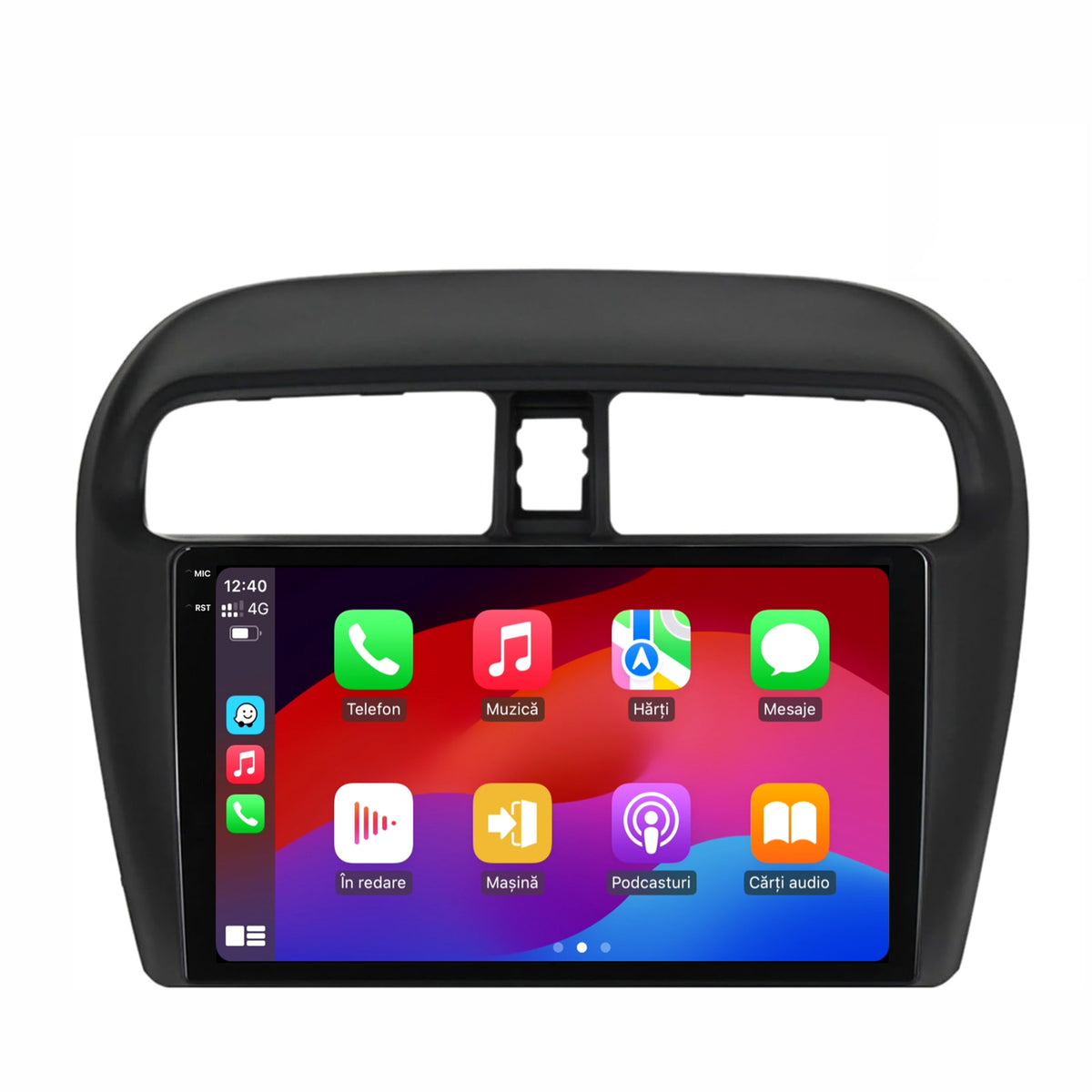 Navigatie 2K HUB64 Mitsubishi Space Star / Mirage / Attrage, 4GB RAM, Android, Octacore, Slot Sim 4G, DSP, GPS, Wi-FI, Carplay, Android Auto, USB, Bluetooth, Waze, Touchscreen, 9.5 Inch