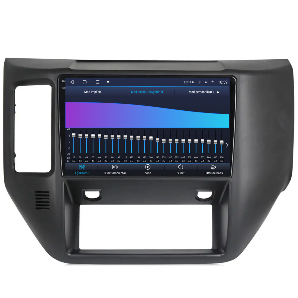 Navigatie 2K HUB64 Nissan Patrol (2004-2012),4GB RAM, Android, Octacore, Slot Sim 4G, DSP, GPS, Wi-FI, Carplay, Android Auto, USB, Bluetooth, Waze, Touchscreen, 9.5 Inch