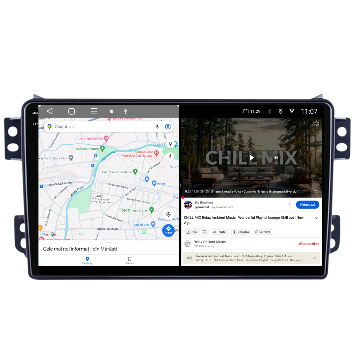Navigatie 2K HUB64 Opel Agila (2007-2014), 4GB RAM, Android, Octacore, Slot Sim 4G, DSP, GPS, Wi-FI, Carplay, Android Auto, USB, Bluetooth, Waze, Touchscreen, 9.5 Inch