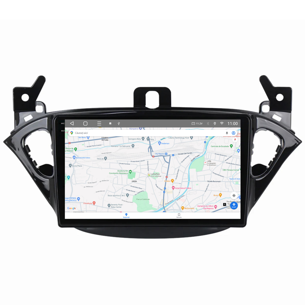 Navigatie 2K HUB64 Opel Corsa E / Adam (2013-2019), 4GB RAM, Android, Octacore, Slot Sim 4G, DSP, GPS, Wi-FI, Carplay, Android Auto, USB, Bluetooth, Waze, Touchscreen, 9.5 Inch