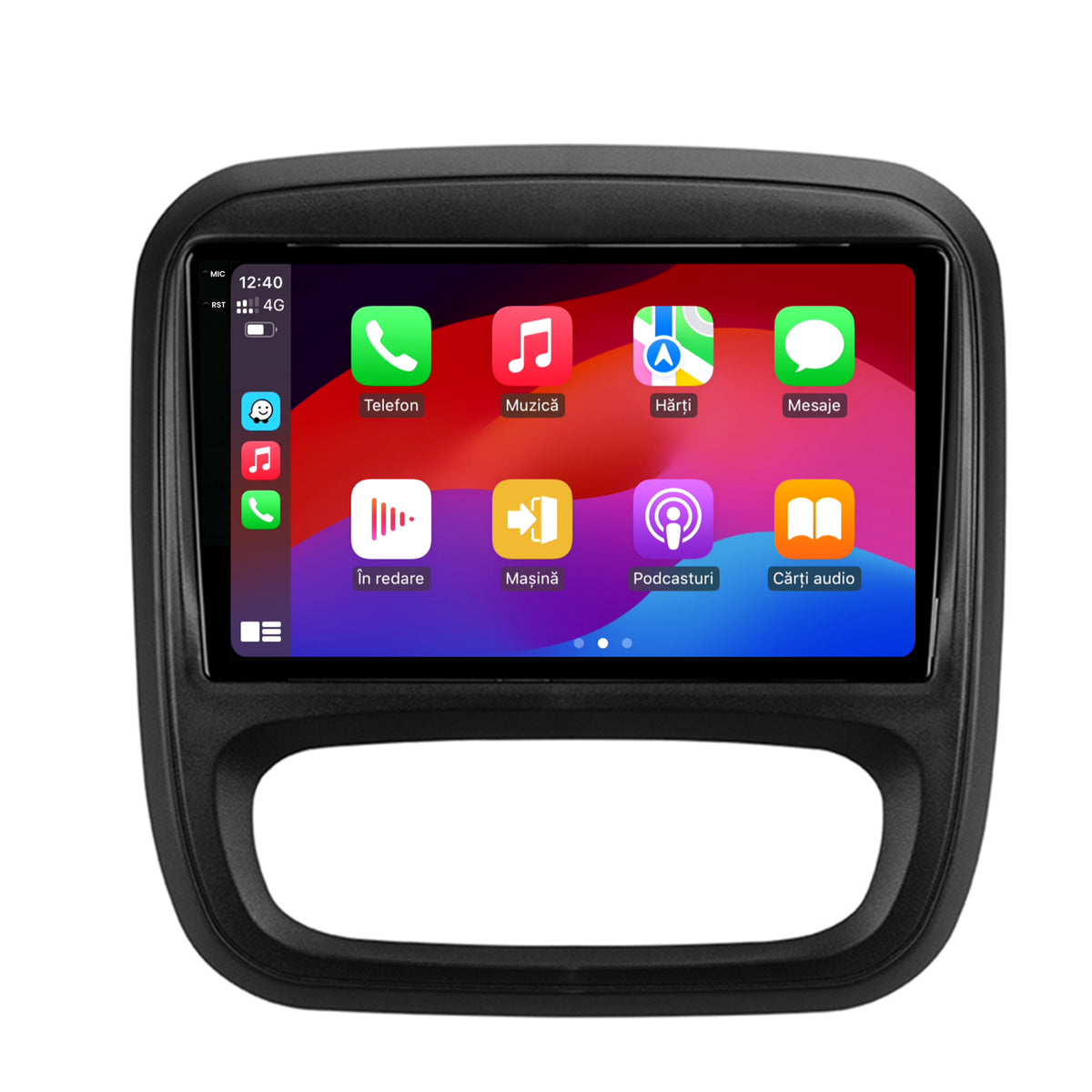 Navigatie 2K HUB64 Opel Vivaro / Renault Trafic / Fiat Talento (2014-2017), 8GB RAM, Android, Octacore, Slot Sim 4G, DSP, GPS, Wi-FI, Carplay, Android Auto, USB, Bluetooth, Waze, Touchscreen, 9.5 I