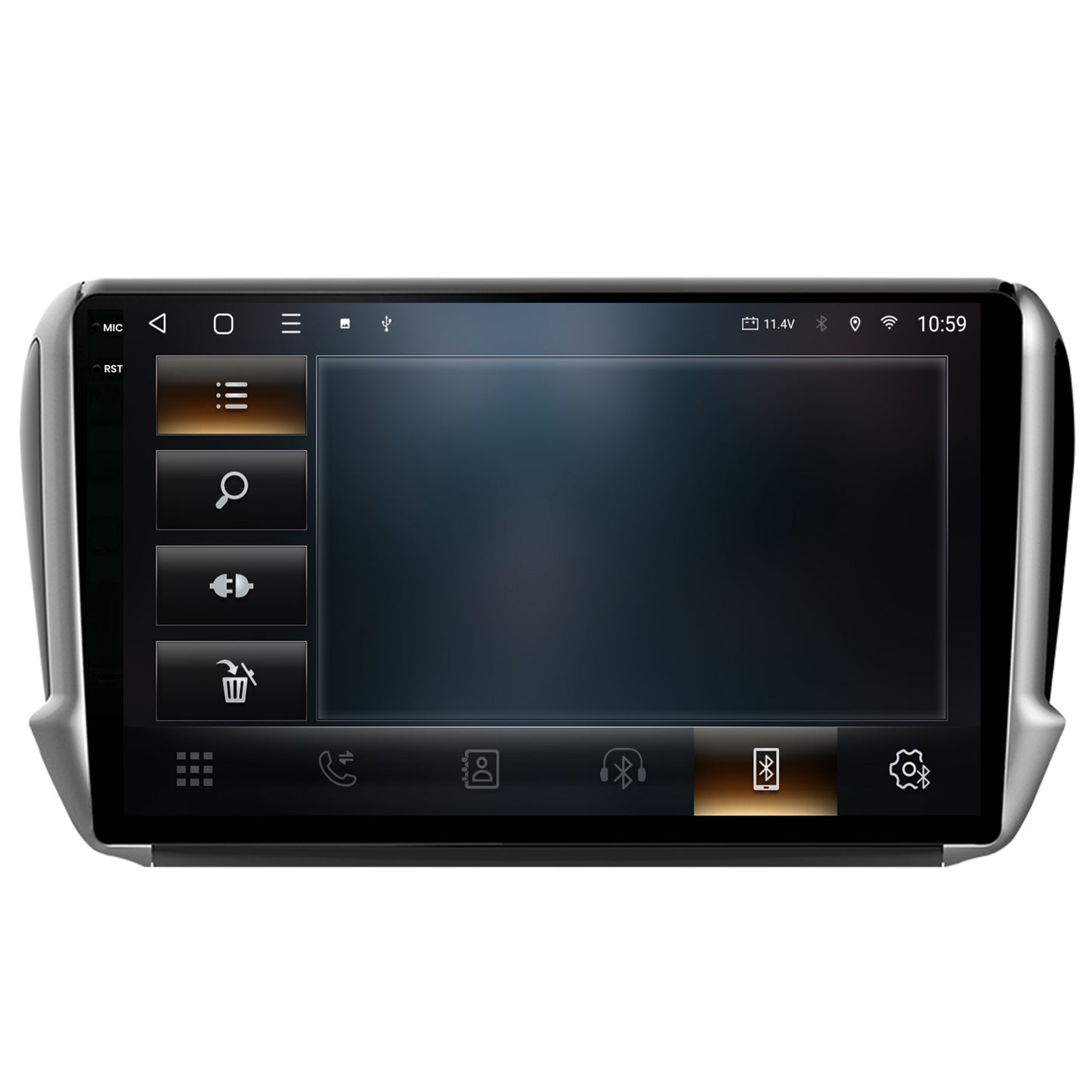 Navigatie 2K HUB64 Peugeot 208/2008 (2012+), 8GB RAM, Android, Octacore, Slot Sim 4G, DSP, GPS, Wi-FI, Carplay, Android Auto, USB, Bluetooth, Waze, Touchscreen, 10.36 Inch
