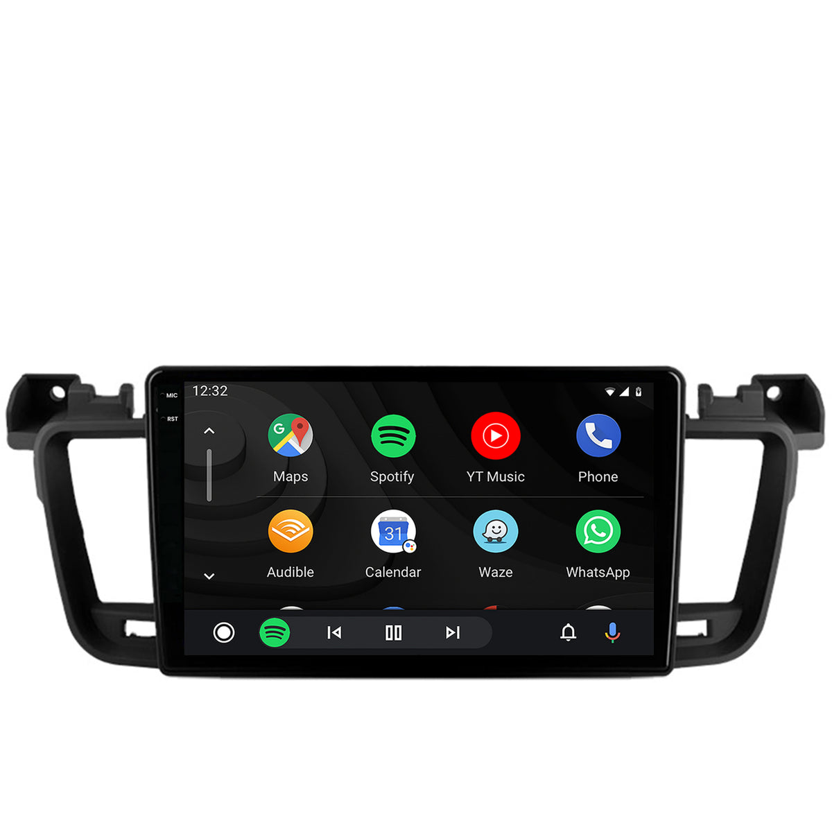 Navigatie 2K HUB64 Peugeot 508 (2010-2018), 4GB RAM, Android, Octacore, Slot Sim 4G, DSP, GPS, Wi-FI, Carplay, Android Auto, USB, Bluetooth, Waze, Touchscreen, 9.5 Inch