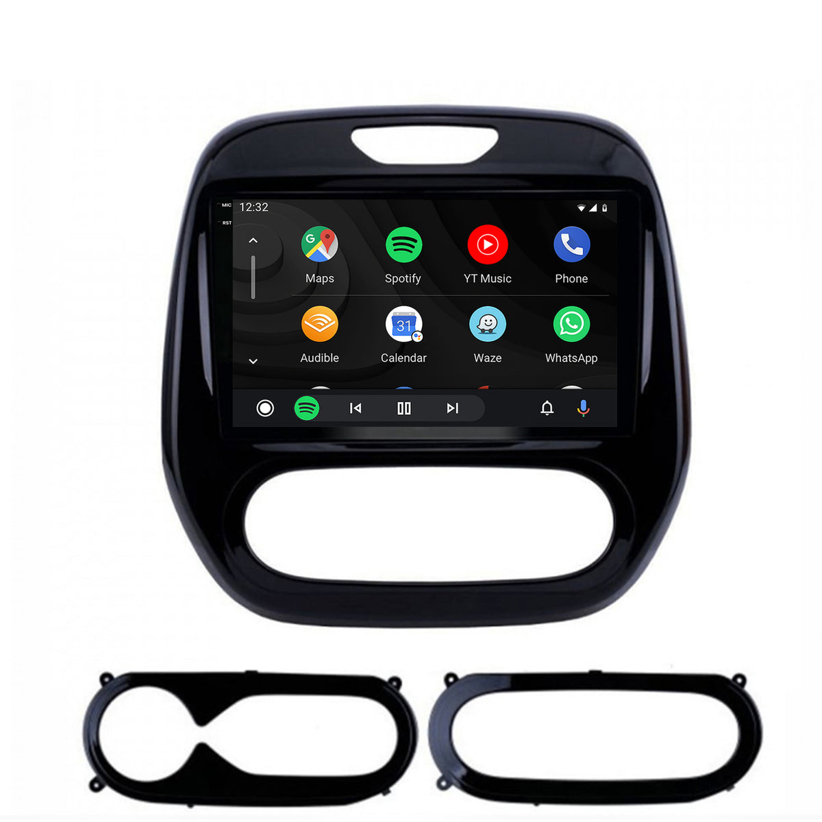 Navigatie 2K HUB64 Renault Captur (2013-2019), 4GB RAM, Android, Octacore, Slot Sim 4G, DSP, GPS, Wi-FI, Carplay, Android Auto, USB, Bluetooth, Waze, Touchscreen, 9.5 Inch