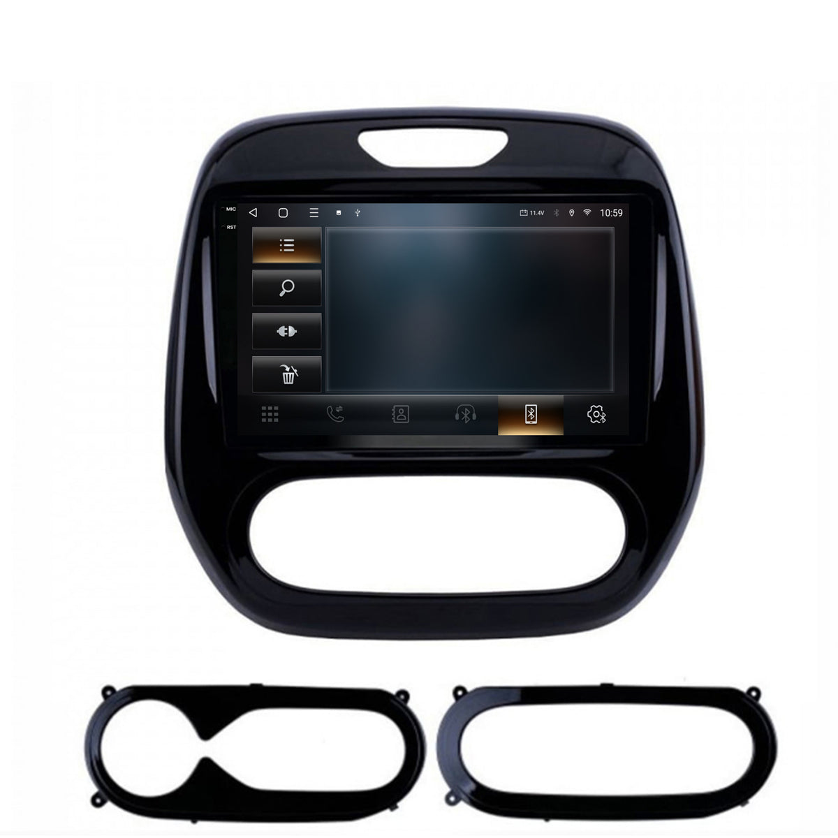 Navigatie 2K HUB64 Renault Captur (2013-2019), 8GB RAM, Android, Octacore, Slot Sim 4G, DSP, GPS, Wi-FI, Carplay, Android Auto, USB, Bluetooth, Waze, Touchscreen, 9.5 Inch