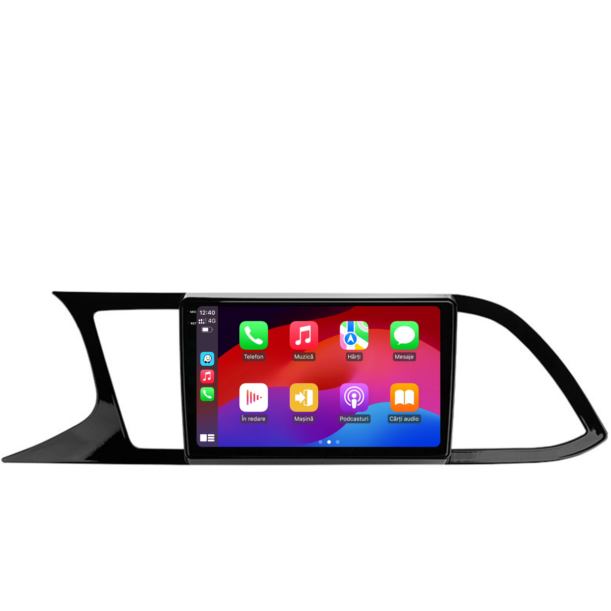 Navigatie 2K HUB64 Seat Leon 3 (2014-2020), 4GB RAM, Android, Octacore, Slot Sim 4G, DSP, GPS, Wi-FI, Carplay, Android Auto, USB, Bluetooth, Waze, Touchscreen, 9.5 Inch