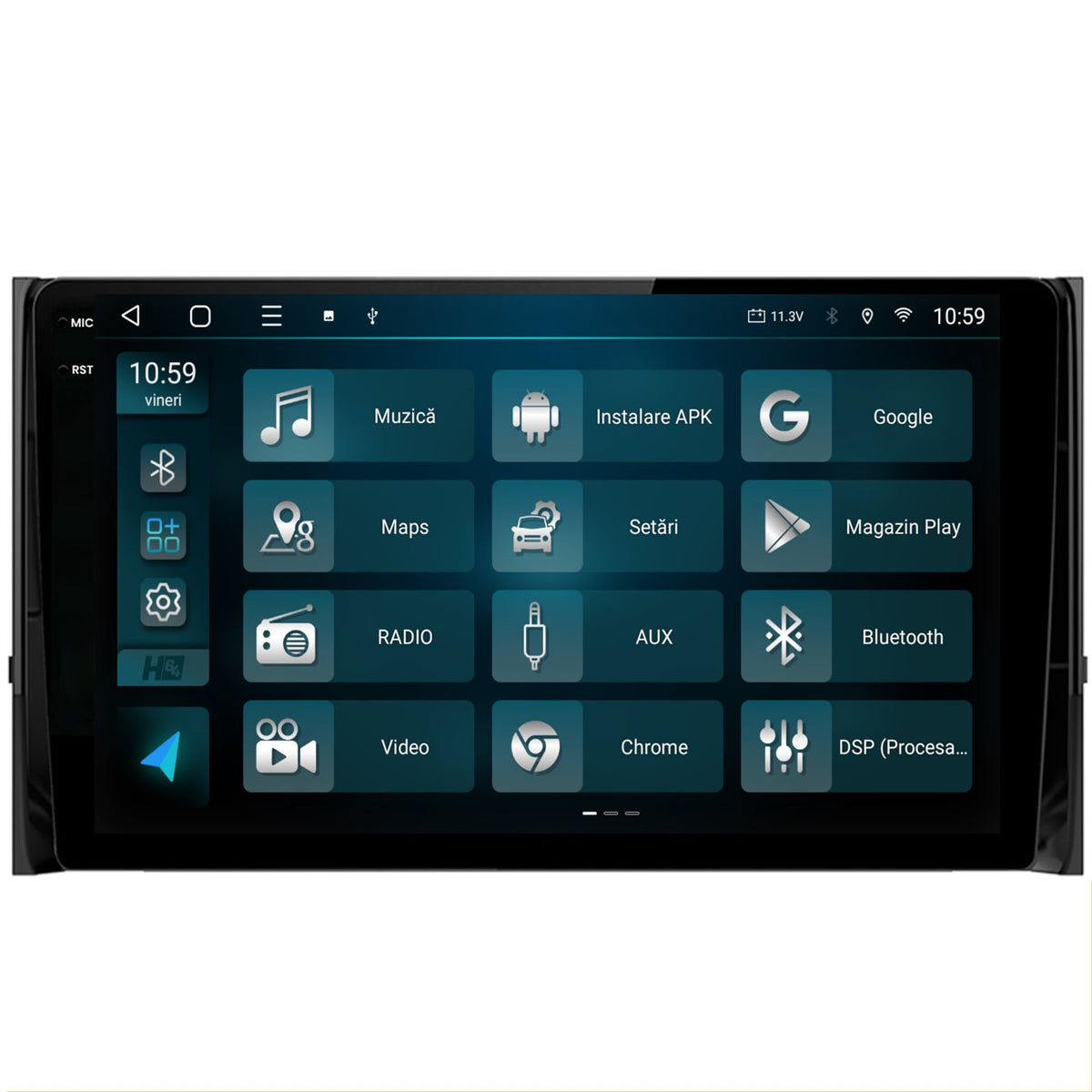 Navigatie 2K HUB64 Skoda Kodiaq, 4GB RAM, Android, Octacore, Slot Sim 4G, DSP, GPS, Wi-FI, Carplay, Android Auto, USB, Bluetooth, Waze, Touchscreen, 10.36 Inch