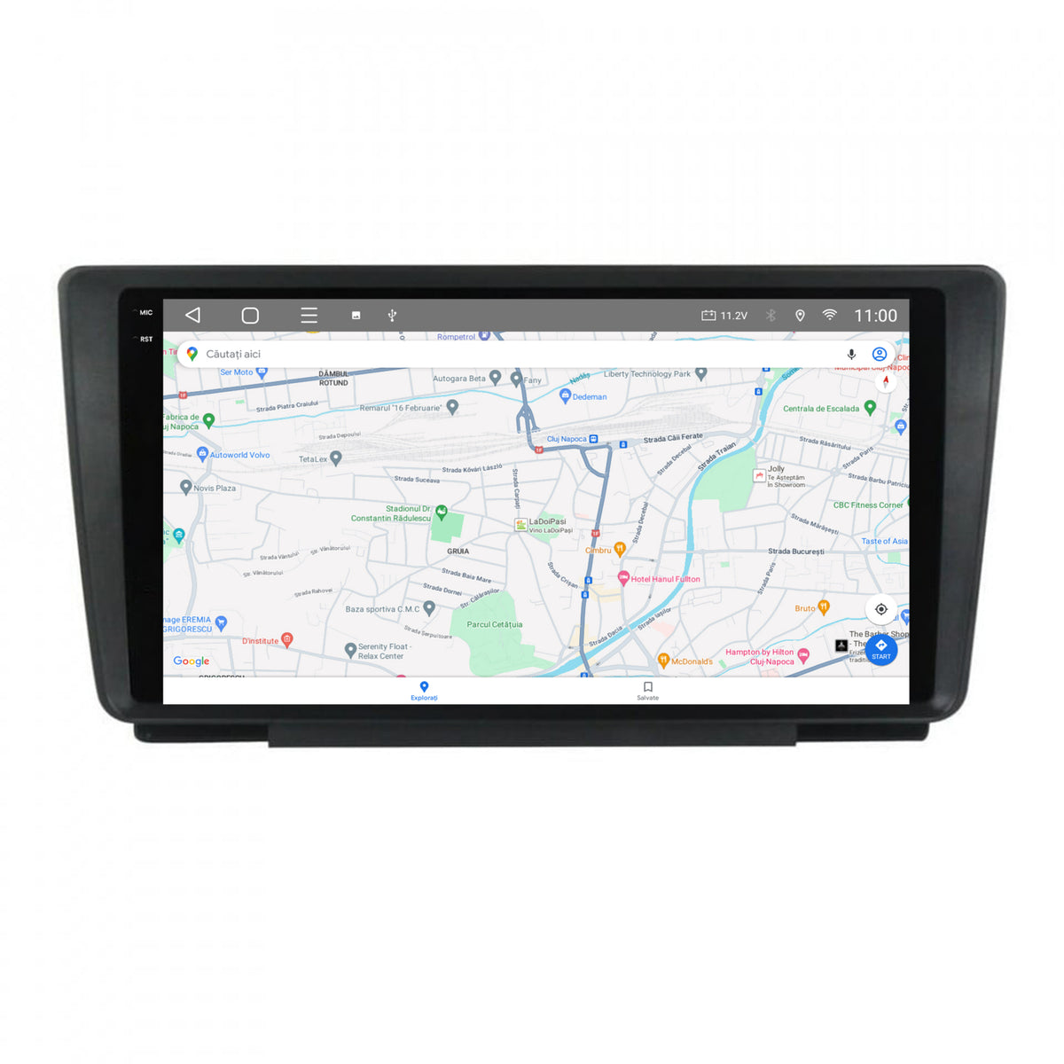 Navigatie 2K HUB64 Skoda Octavia 2, 4GB RAM, Android, Octacore, Slot Sim 4G, DSP, GPS, Wi-FI, Carplay, Android Auto, USB, Bluetooth, Waze, Touchscreen, 9.5 Inch