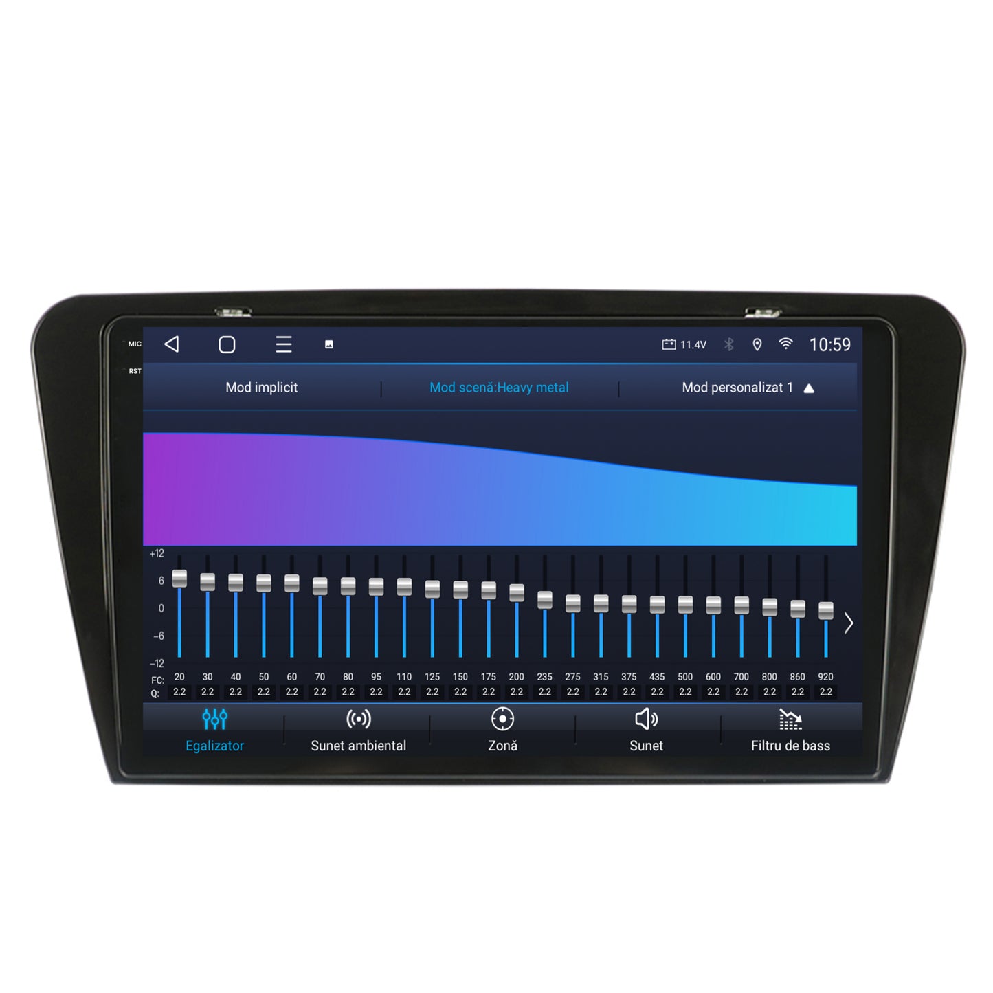 Navigatie 2K HUB64 Skoda Octavia 3 (2013-2018), 4GB RAM, Android, Octacore, Slot Sim 4G, DSP, GPS, Wi-FI, Carplay, Android Auto, USB, Bluetooth, Waze, Touchscreen, 10.36 Inch