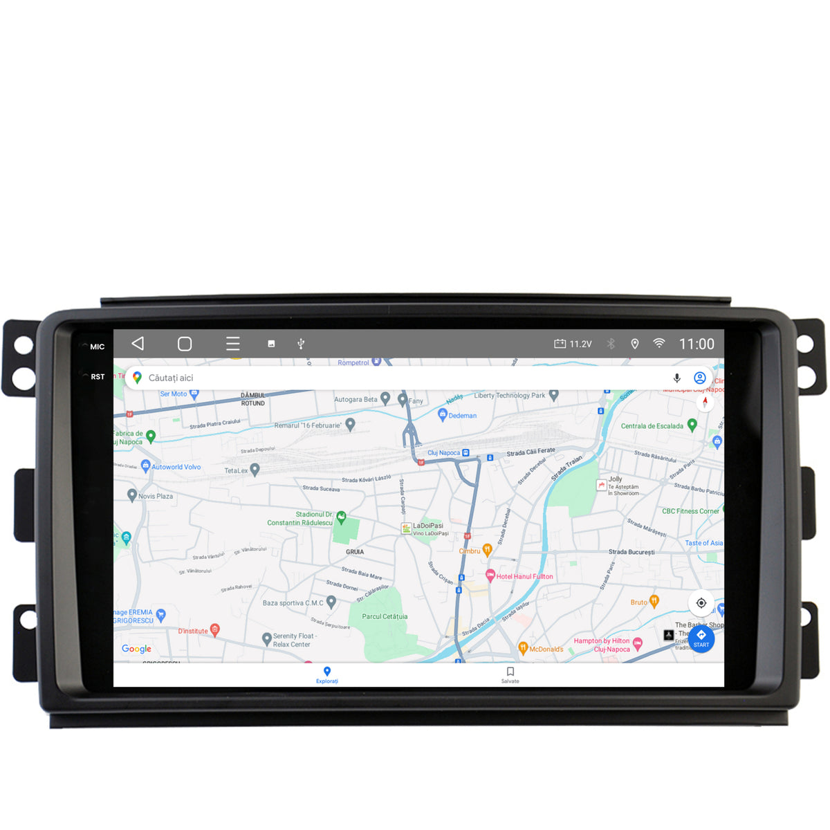 Navigatie 2K HUB64 Smart For Two (2007-2010), 8GB RAM, Android, Octacore, Slot Sim 4G, DSP, GPS, Wi-FI, Carplay, Android Auto, USB, Bluetooth, Waze, Touchscreen, 9.5 Inch