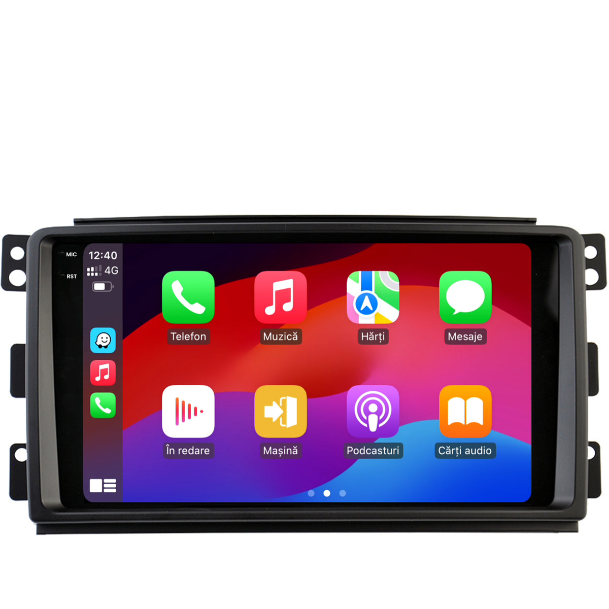 Navigatie 2K HUB64 Smart For Two (2007-2010), 8GB RAM, Android, Octacore, Slot Sim 4G, DSP, GPS, Wi-FI, Carplay, Android Auto, USB, Bluetooth, Waze, Touchscreen, 9.5 Inch