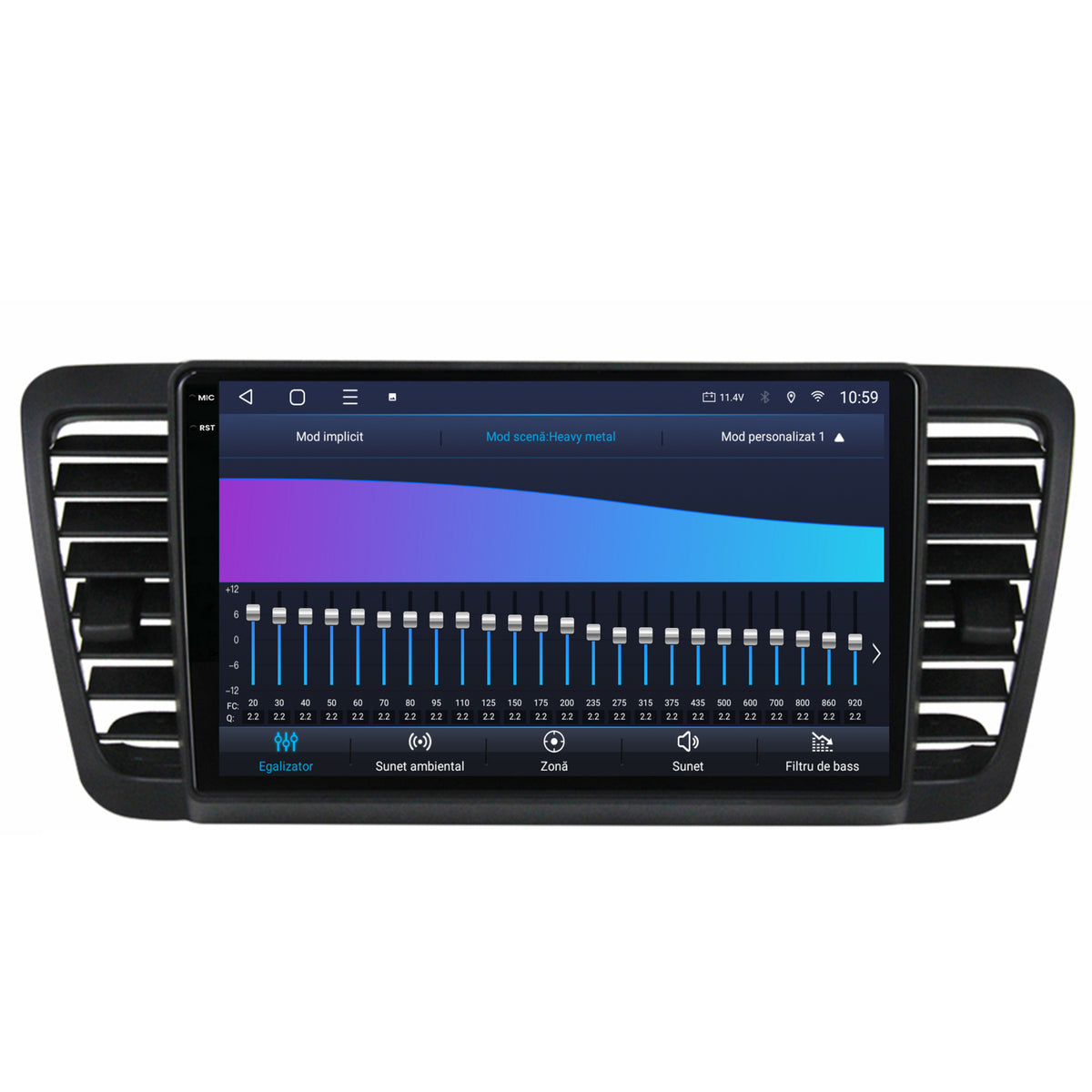 Navigatie 2K HUB64 Subaru Legacy (2004-2010), 4GB RAM, Android, Octacore, Slot Sim 4G, DSP, GPS, Wi-FI, Carplay, Android Auto, USB, Bluetooth, Waze, Touchscreen, 9.5 Inch