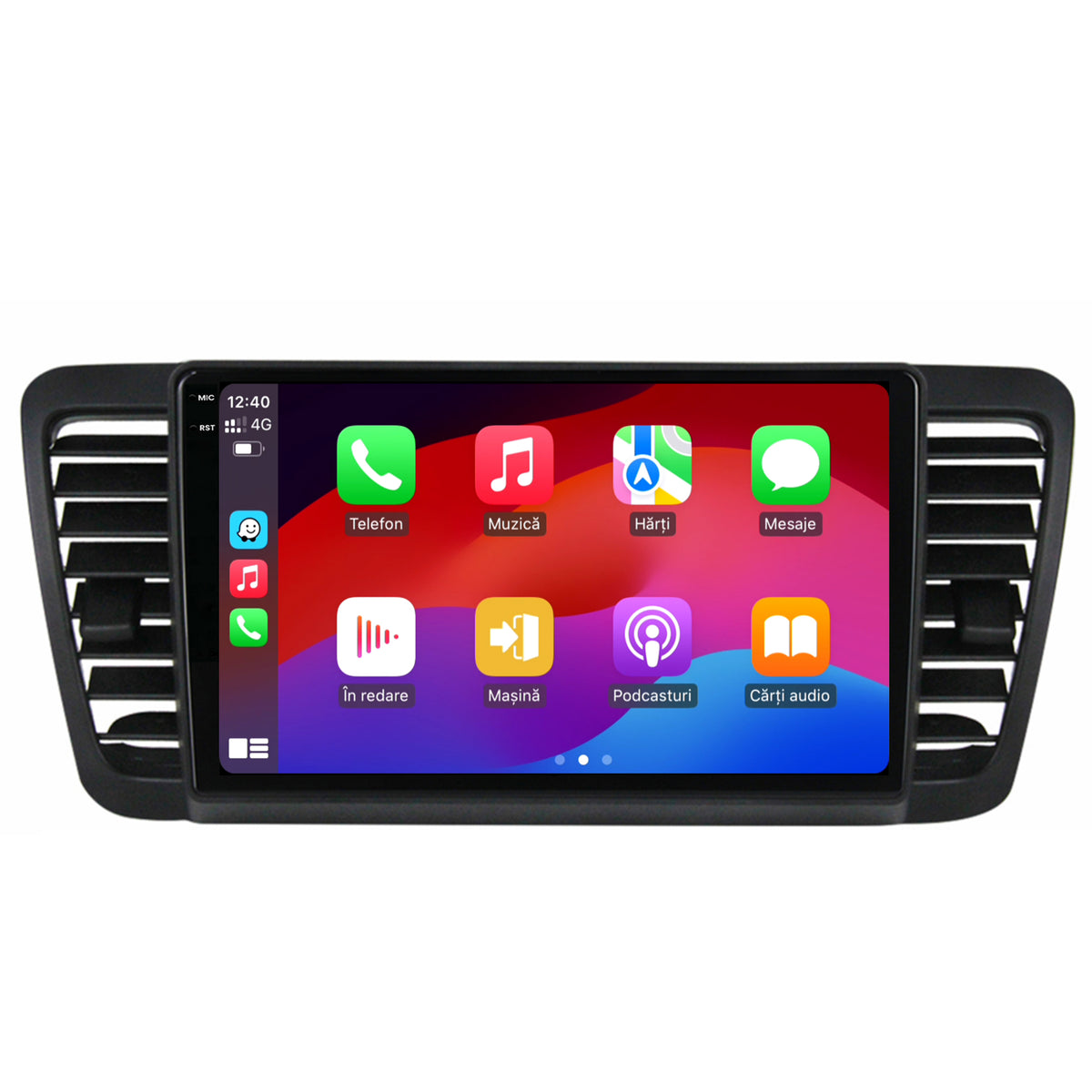 Navigatie 2K HUB64 Subaru Legacy (2004-2010), 4GB RAM, Android, Octacore, Slot Sim 4G, DSP, GPS, Wi-FI, Carplay, Android Auto, USB, Bluetooth, Waze, Touchscreen, 9.5 Inch