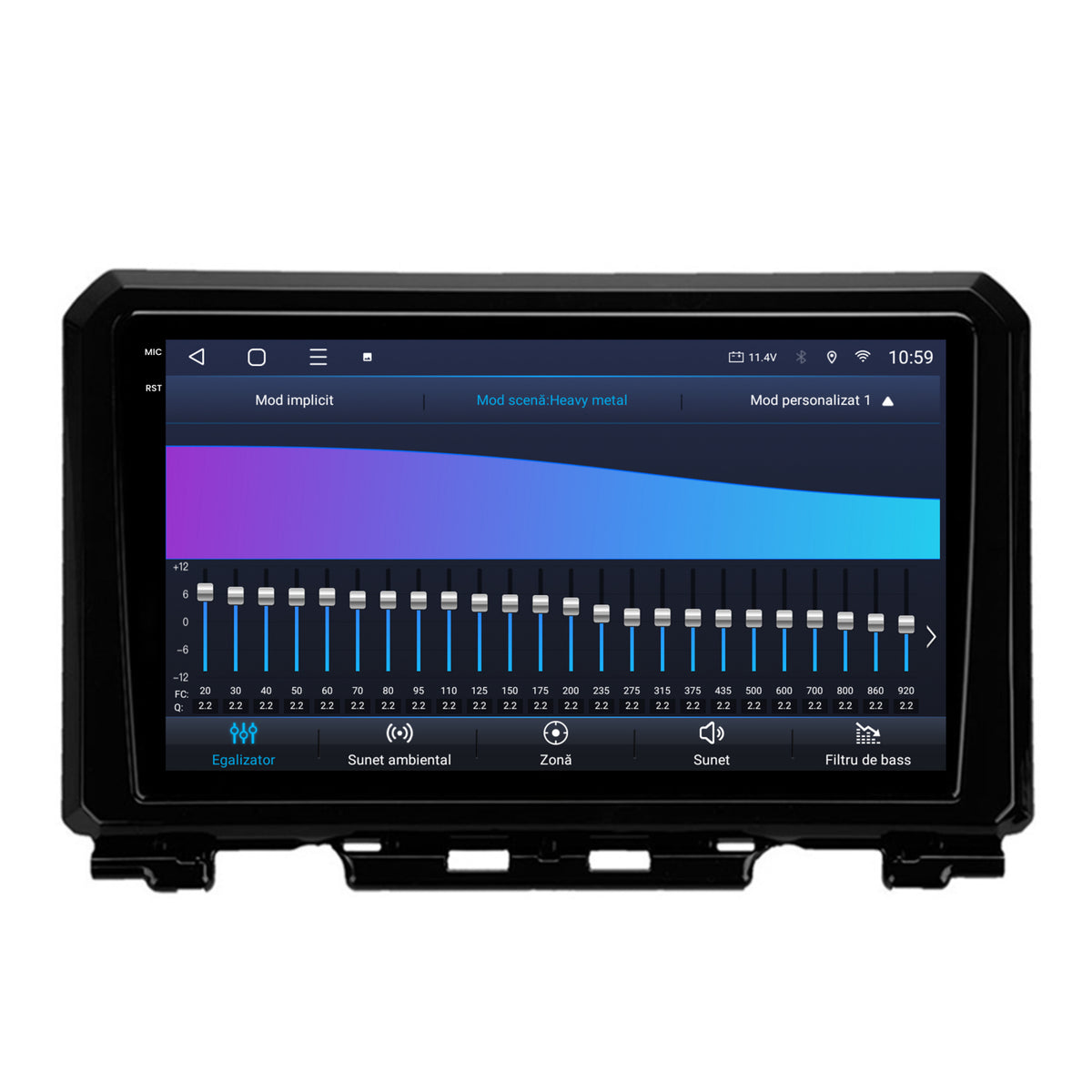 Navigatie 2K HUB64 Suzuki Jimny (2018-2022), 4GB RAM, Android, Octacore, Slot Sim 4G, DSP, GPS, Wi-FI, Carplay, Android Auto, USB, Bluetooth, Waze, Touchscreen, 9.5 Inch