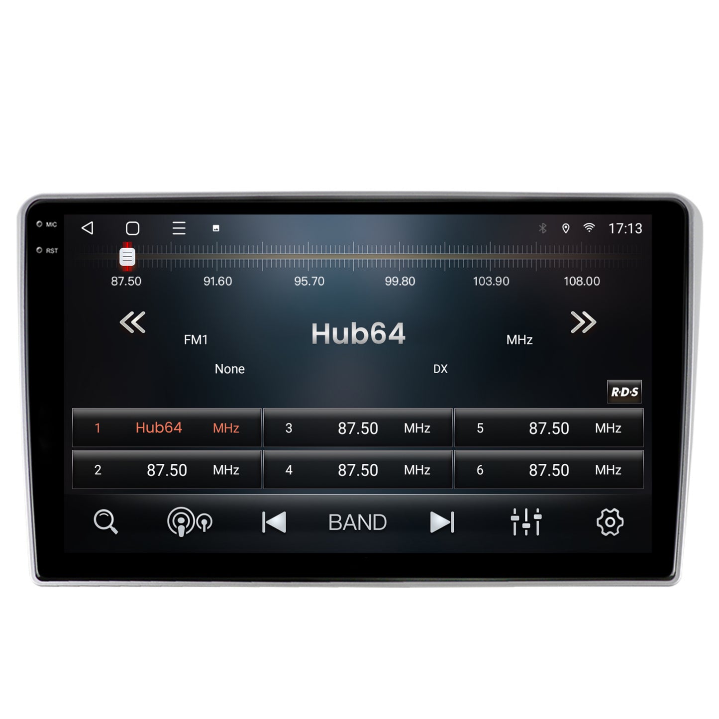 Navigatie 2K HUB64 Toyota Auris (2006-2012), 8GB RAM, Android, Octacore, Slot Sim 4G, DSP, GPS, Wi-FI, Carplay, Android Auto, USB, Bluetooth, Waze, Touchscreen, 9.5 Inch