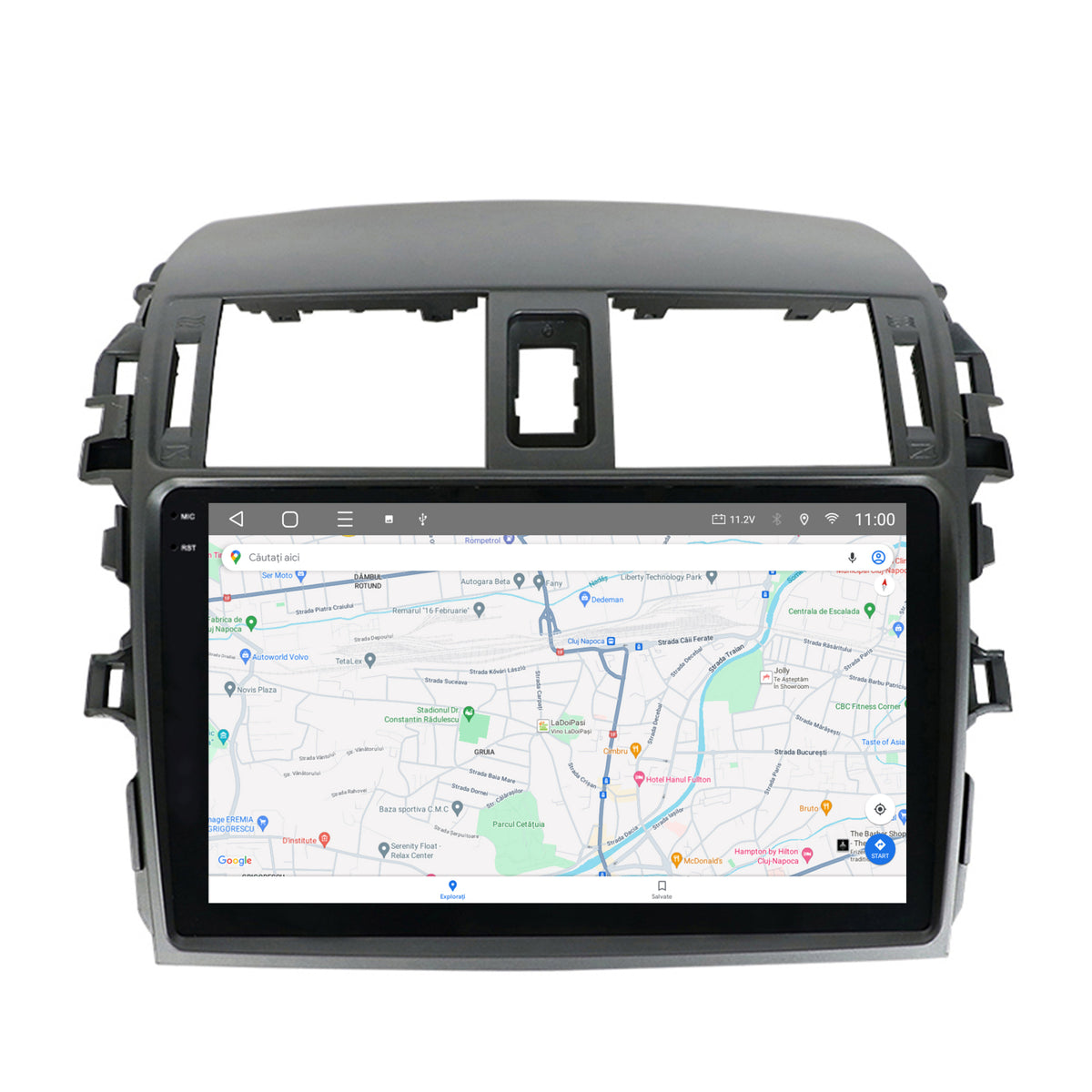 Navigatie 2K HUB64 Toyota Corolla (2007-2013), 8GB RAM, Android, Octacore, Slot Sim 4G, DSP, GPS, Wi-FI, Carplay, Android Auto, USB, Bluetooth, Waze, Touchscreen, 9.5 Inch