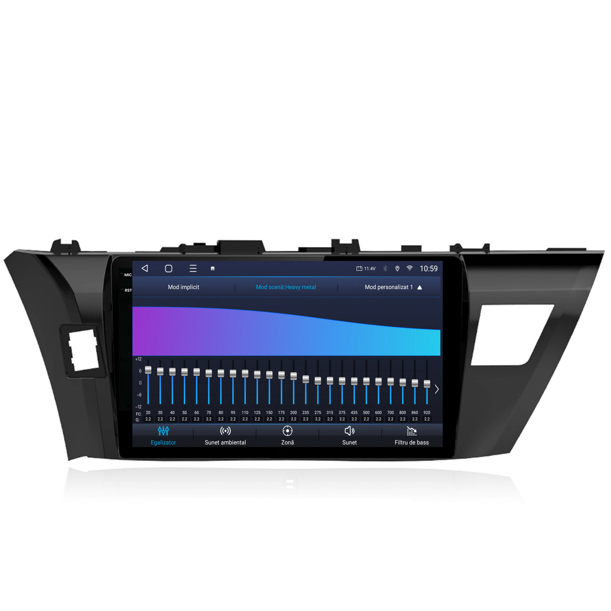 Navigatie 2K HUB64 Toyota Corolla (2012-2016), 8GB RAM, Android, Octacore, Slot Sim 4G, DSP, GPS, Wi-FI, Carplay, Android Auto, USB, Bluetooth, Waze, Touchscreen, 10.36 Inch
