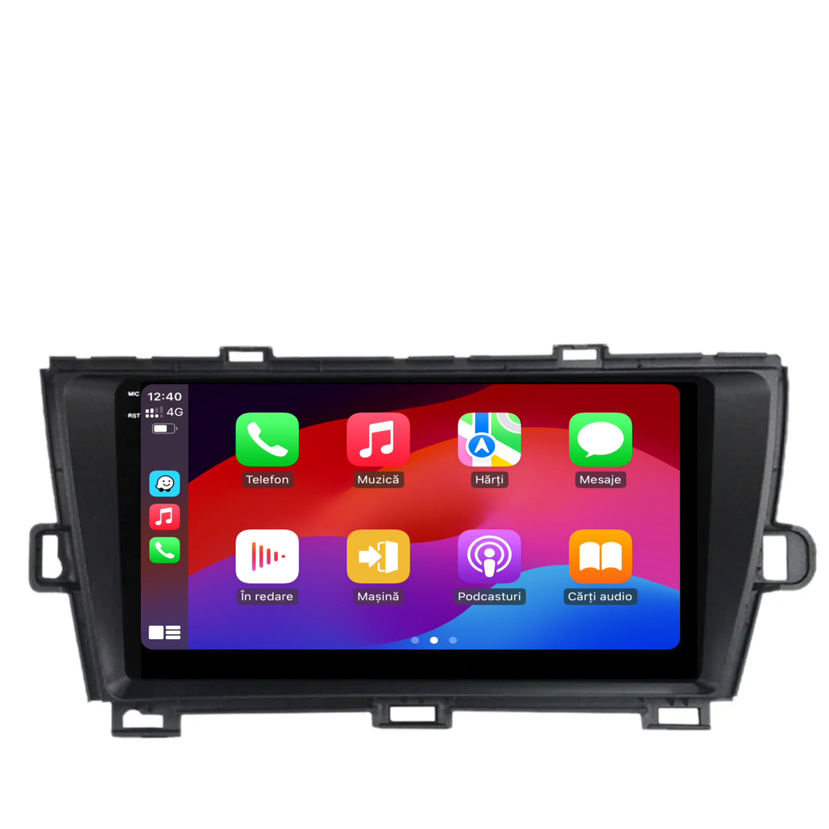 Navigatie 2K HUB64 Toyota Prius (2009-2014), 8GB RAM, Android, Octacore, Slot Sim 4G, DSP, GPS, Wi-FI, Carplay, Android Auto, USB, Bluetooth, Waze, Touchscreen, 9.5 Inch