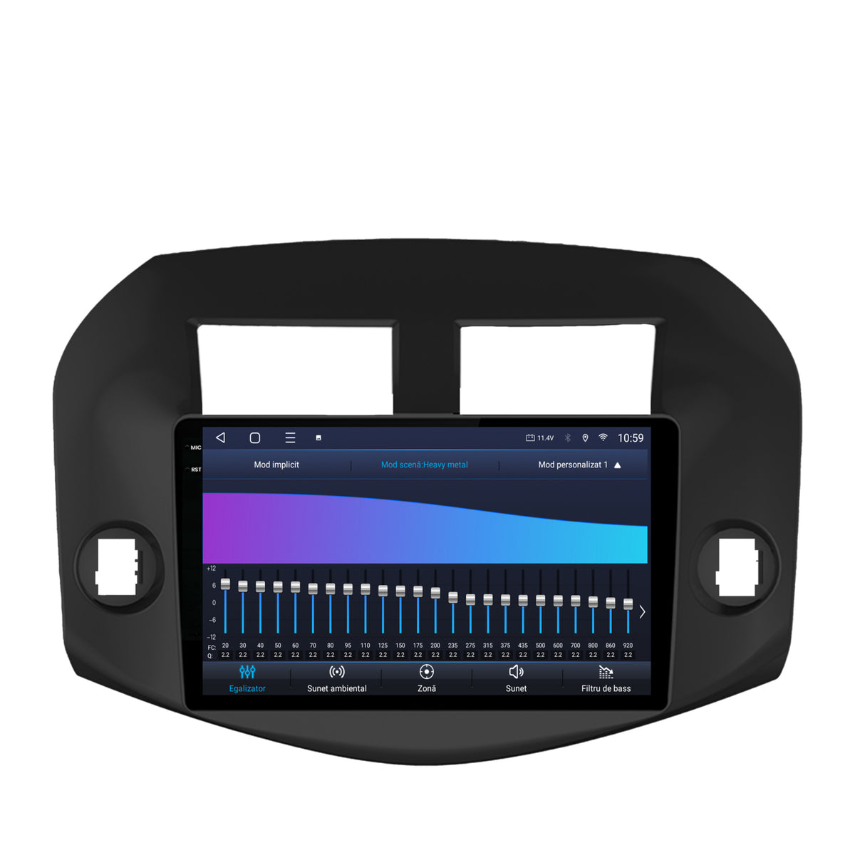 Navigatie 2K HUB64 Toyota RAV4 (2005-2013), 4GB RAM, Android, Octacore, Slot Sim 4G, DSP, GPS, Wi-FI, Carplay, Android Auto, USB, Bluetooth, Waze, Touchscreen, 10.36 Inch