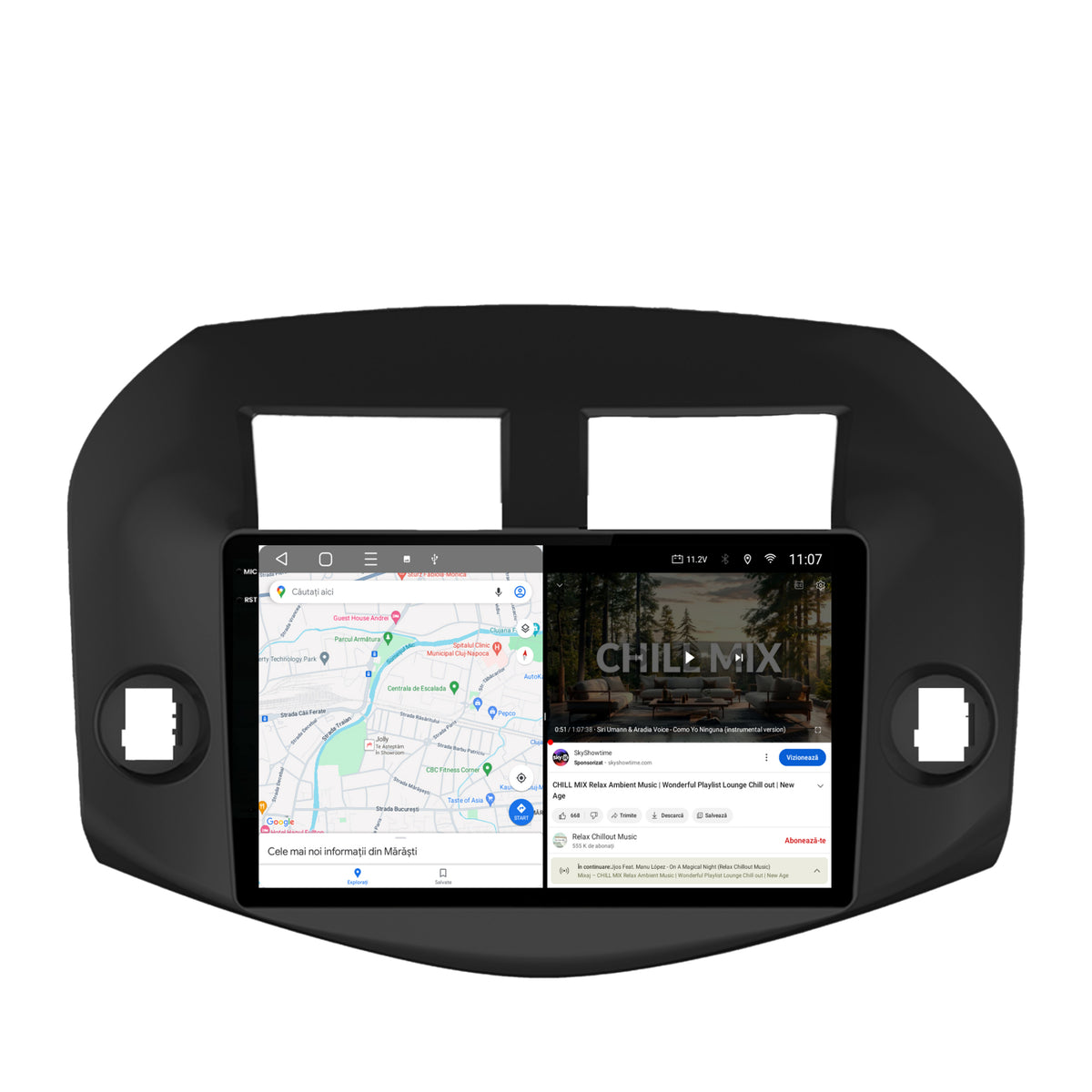 Navigatie 2K HUB64 Toyota RAV4 (2005-2013), 4GB RAM, Android, Octacore, Slot Sim 4G, DSP, GPS, Wi-FI, Carplay, Android Auto, USB, Bluetooth, Waze, Touchscreen, 10.36 Inch