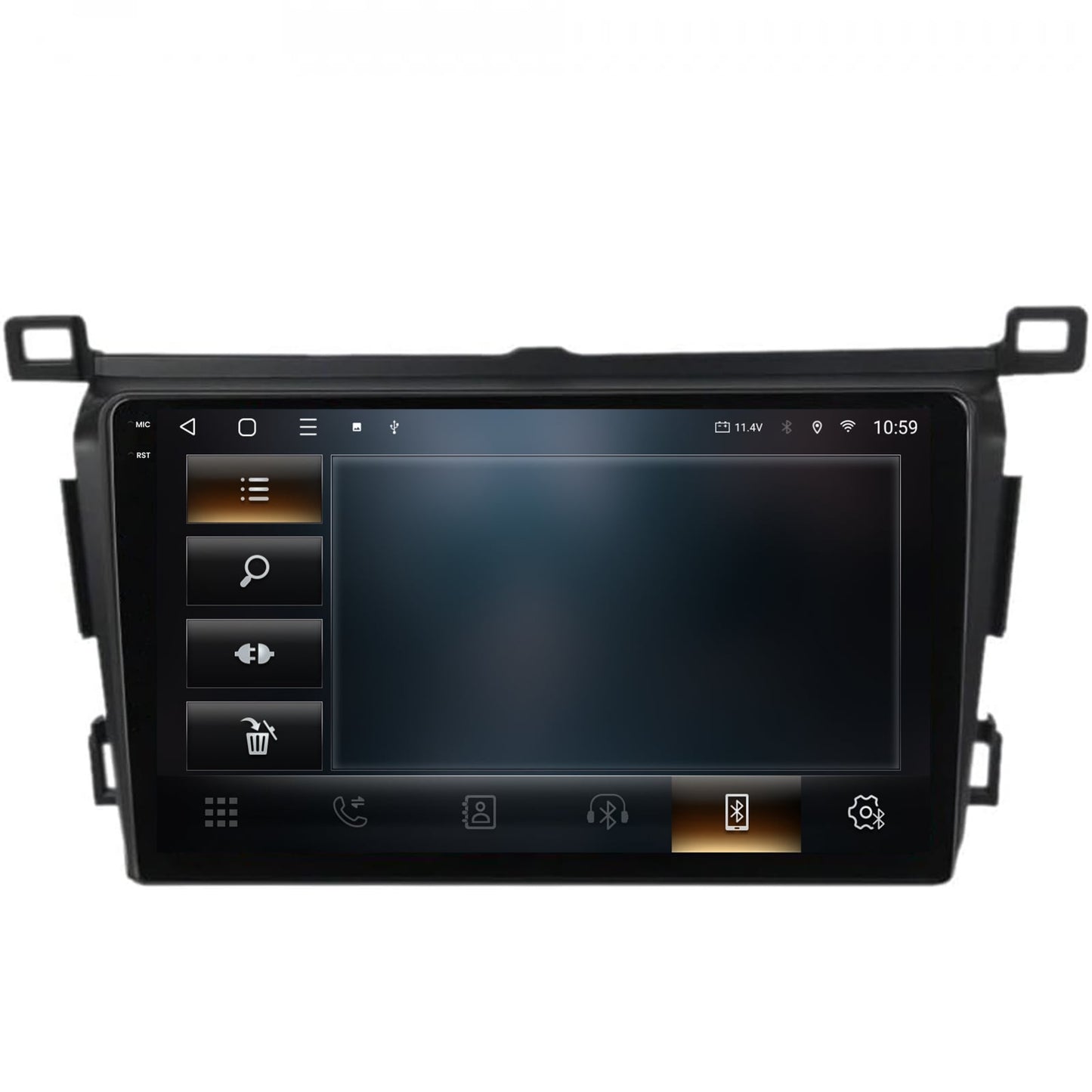 Navigatie 2K HUB64 Toyota RAV4 (2013-2018), 4GB RAM, Android, Octacore, Slot Sim 4G, DSP, GPS, Wi-FI, Carplay, Android Auto, USB, Bluetooth, Waze, Touchscreen, 9.5 Inch