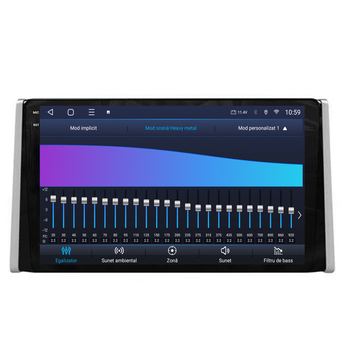 Navigatie 2K HUB64 Toyota RAV4 (2018+), 4GB RAM, Android, Octacore, Slot Sim 4G, DSP, GPS, Wi-FI, Carplay, Android Auto, USB, Bluetooth, Waze, Touchscreen, 9.5 Inch