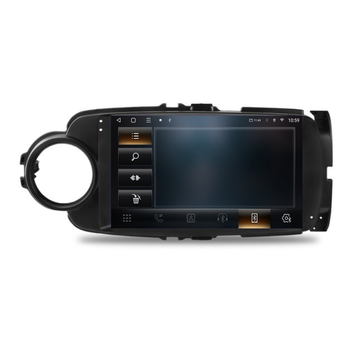 Navigatie 2K HUB64 Toyota Yaris (2010-2018), 4GB RAM, Android, Octacore, Slot Sim 4G, DSP, GPS, Wi-FI, Carplay, Android Auto, USB, Bluetooth, Waze, Touchscreen, 9.5 Inch