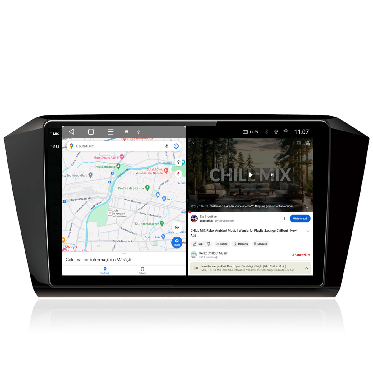 Navigatie 2K HUB64 Volkswagen Passat B8, 4GB RAM, Android, Octacore, Slot Sim 4G, DSP, GPS, Wi-FI, Carplay, Android Auto, USB, Bluetooth, Waze, Touchscreen, 10.36 Inch