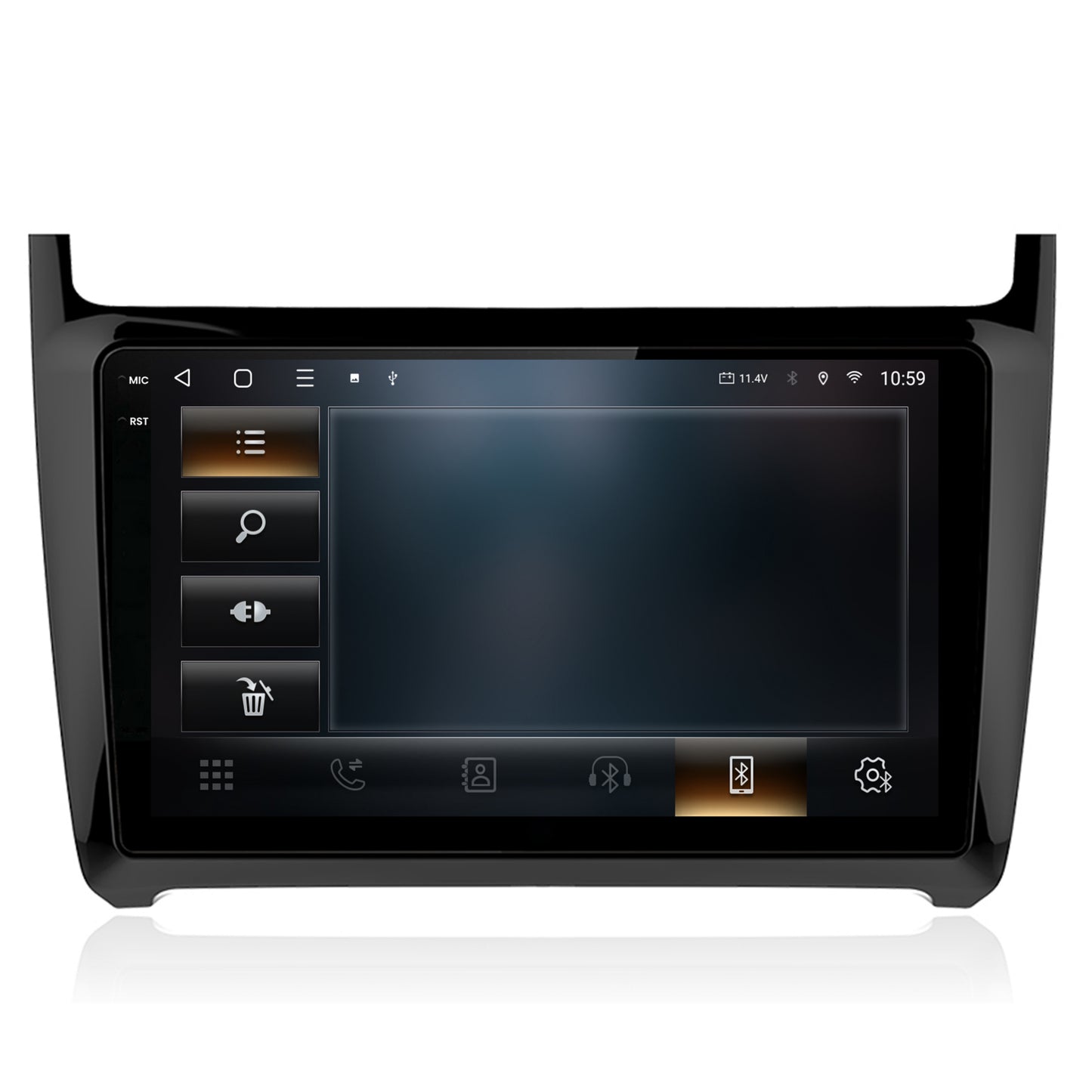 Navigatie 2K HUB64 Volkswagen Polo (2014+), 8GB RAM, Android, Octacore, Slot Sim 4G, DSP, GPS, Wi-FI, Carplay, Android Auto, USB, Bluetooth, Waze, Touchscreen, 9.5 Inch