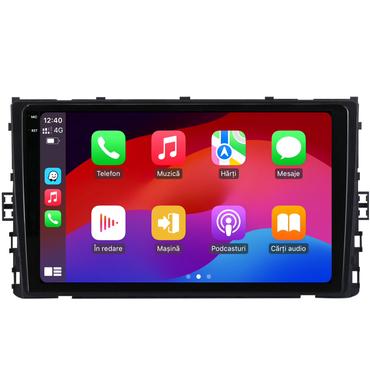 Navigatie 2K HUB64 Volkswagen Polo (2018+), 8GB RAM, Android, Octacore, Slot Sim 4G, DSP, GPS, Wi-FI, Carplay, Android Auto, USB, Bluetooth, Waze, Touchscreen, 9.5 Inch