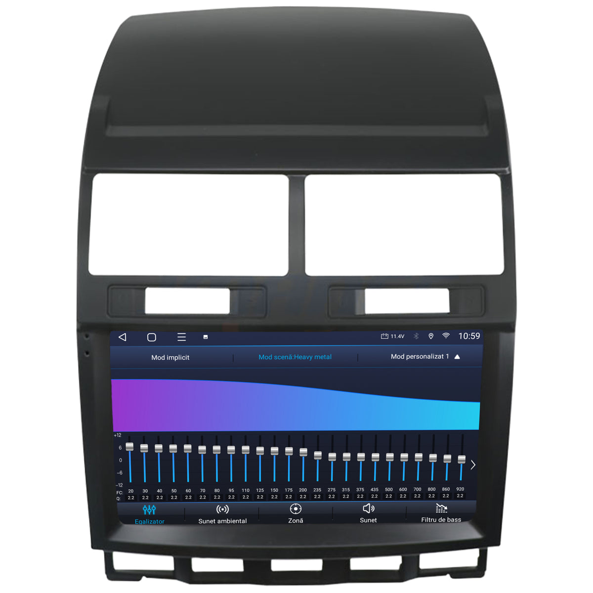 Navigatie 2K HUB64 Volkswagen Touareg (2002-2011), 4GB RAM, Android, Octacore, Slot Sim 4G, DSP, GPS, Wi-FI, Carplay, Android Auto, USB, Bluetooth, Waze, Touchscreen, 9.5 Inch