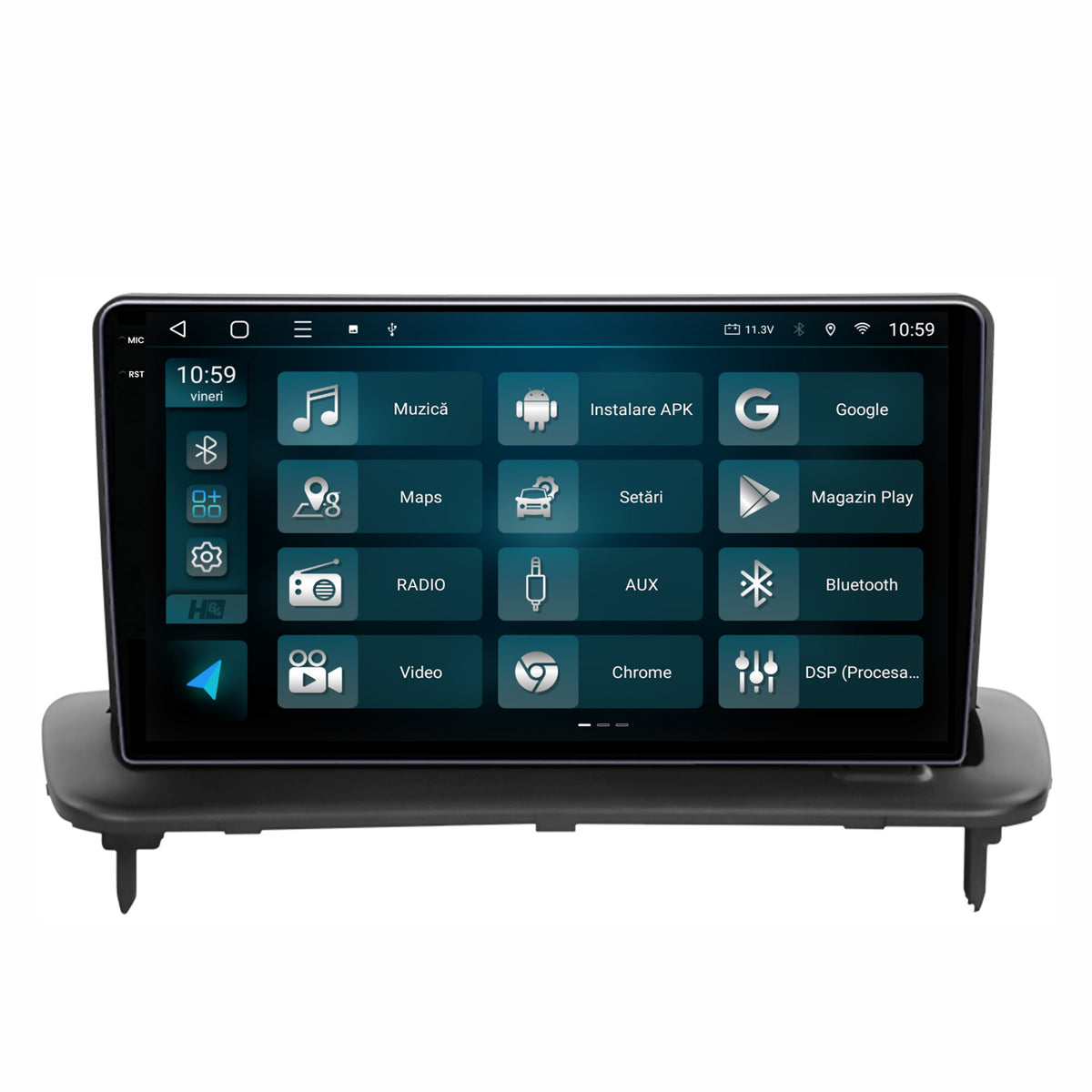 Navigatie 2K HUB64 Volvo C40 C30 S40 C70 V50 (2004-2012), 4GB RAM, Android, Octacore, Slot Sim 4G, DSP, GPS, Wi-FI, Carplay, Android Auto, USB, Bluetooth, Waze, Touchscreen, 9.5 Inch