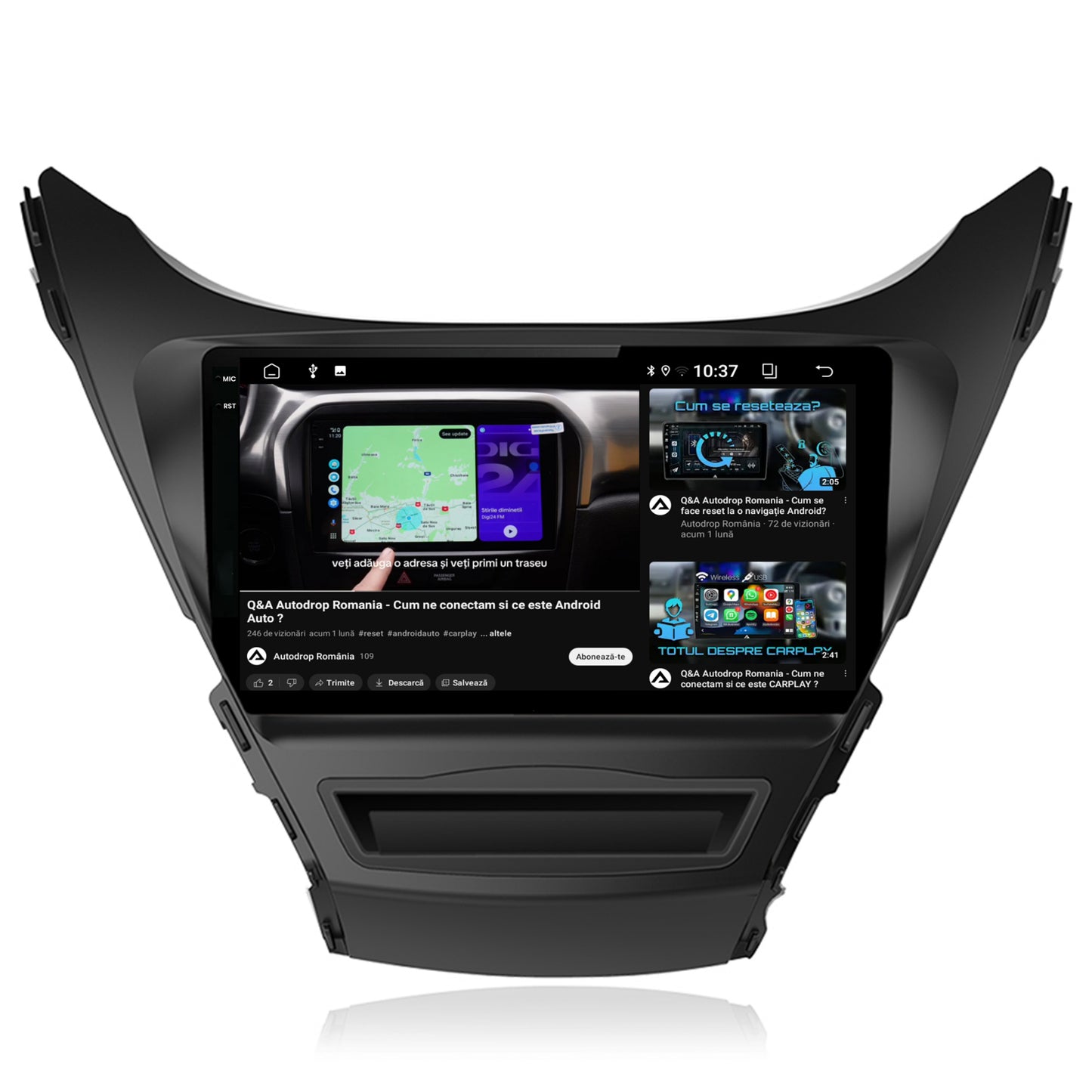 Navigatie 2K Hyundai Elantra (2012-2014), Android, S-Quadcore / 4GB RAM + 64GB ROM, 9Inch - AD-BGS90042K+AD-BGRKIT177