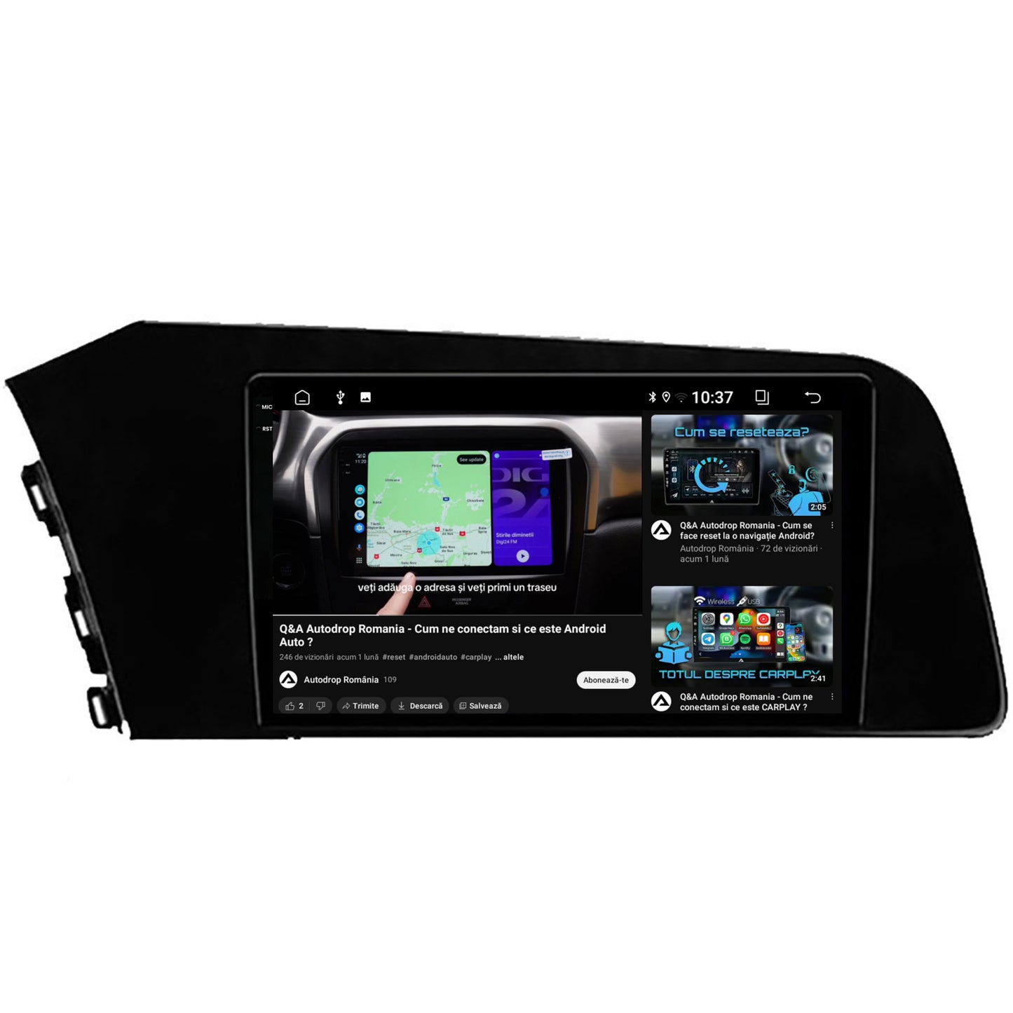 Navigatie 2K Hyundai Elantra (2020-Prezent), Android, S-Quadcore / 4GB RAM + 64GB ROM, 9Inch - AD-BGS90042K+AD-BGRKIT227