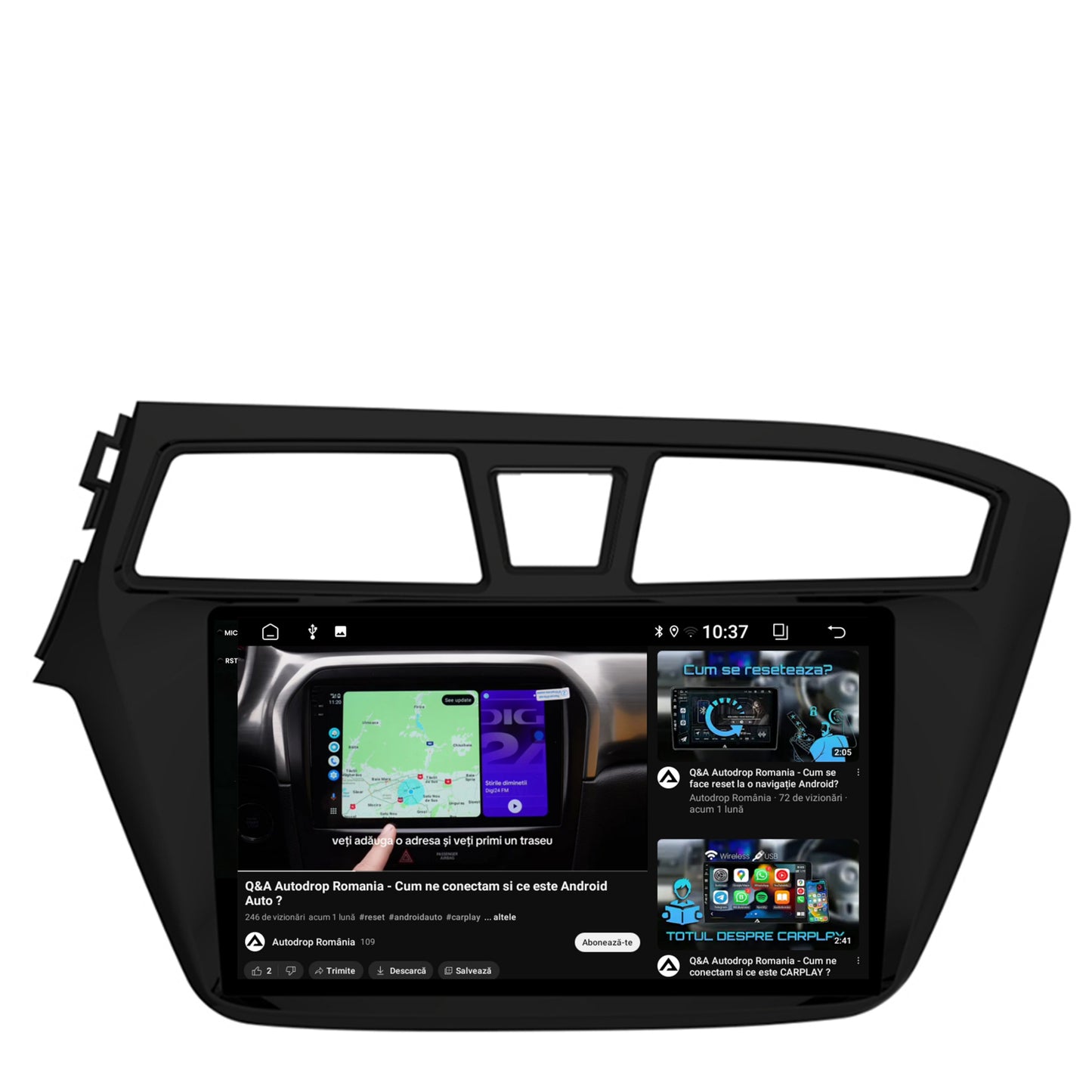 Navigatie 2K Hyundai I20 (2014-2018), Android, S-Quadcore / 4GB RAM + 64GB ROM, 9.5 Inch - AD-BGS90042K+AD-BGRKIT194