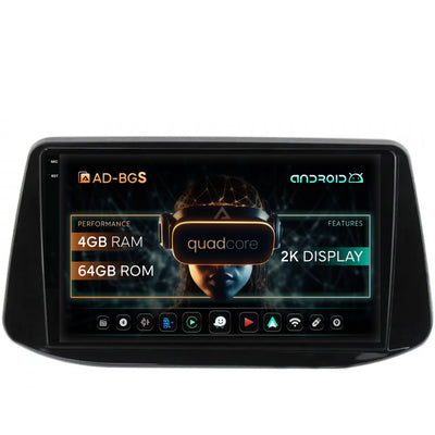 Navigatie 2K Hyundai I30 (2017-Prezent), Android, S-Quadcore / 4GB RAM + 64GB ROM, 9.5 Inch - AD-BGS90042K+AD-BGRKIT225