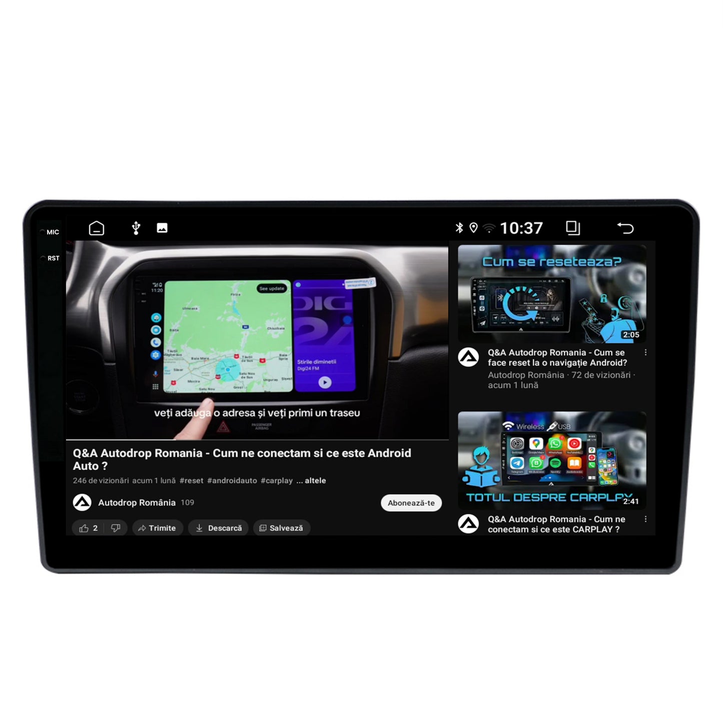 Navigatie 2K Hyundai I40 (2012-2020), Android, S-Quadcore / 4GB RAM + 64GB ROM, 9.5 Inch - AD-BGS90042K+AD-BGRKIT220V2