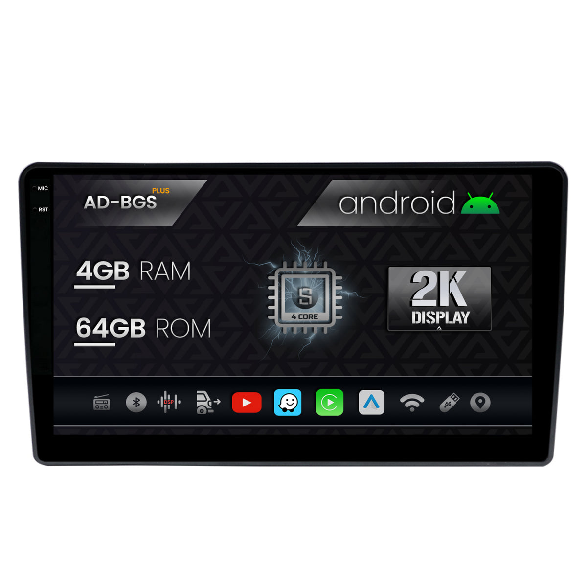 Navigatie 2K Hyundai I40 (2012-2020), Android, S-Quadcore / 4GB RAM + 64GB ROM, 9.5 Inch - AD-BGS90042K+AD-BGRKIT220V2