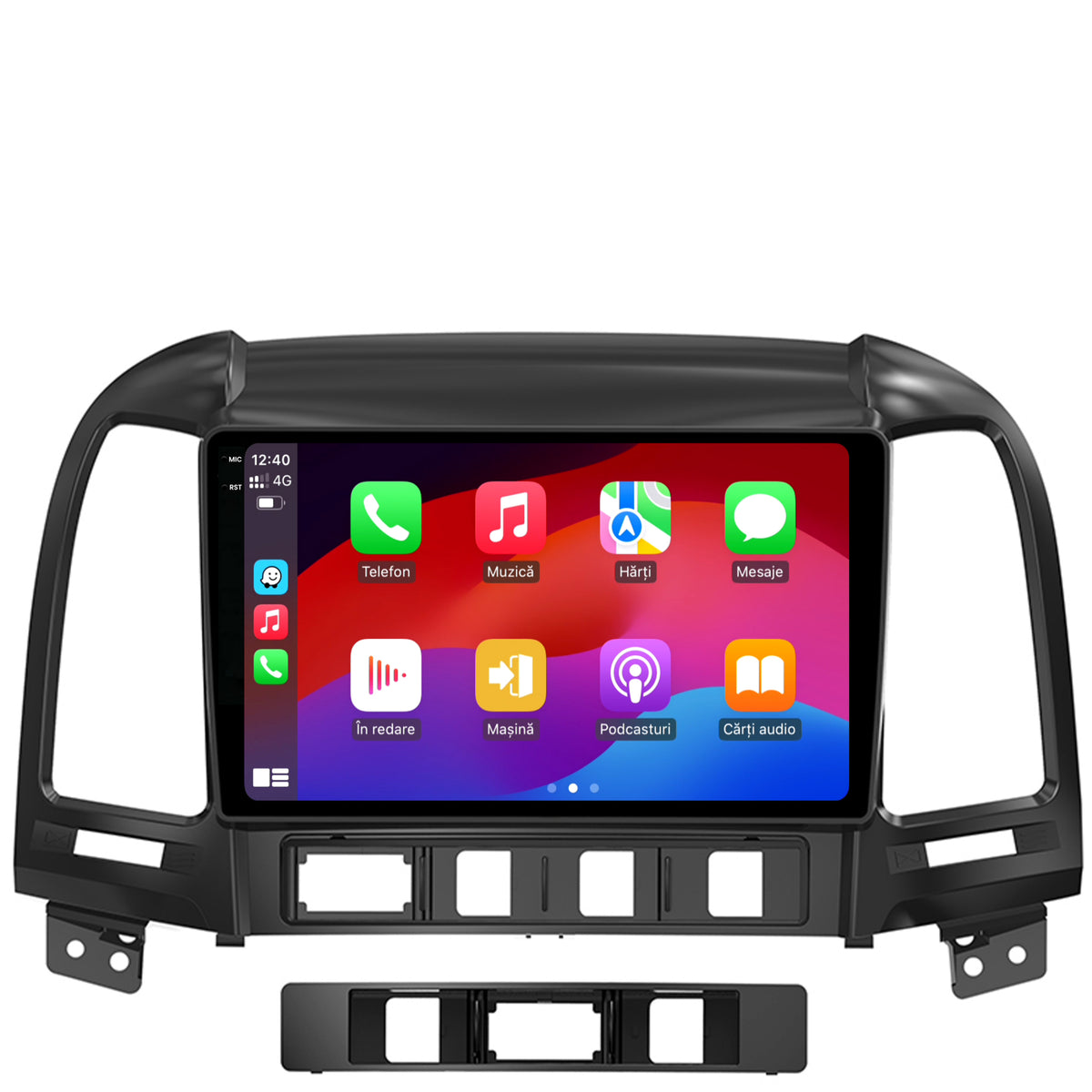 Navigatie 2K Hyundai Santa Fe (2006-2012), Android, S-Quadcore / 4GB RAM + 64GB ROM, 9.5 Inch - AD-BGS90042K+AD-BGRKIT210