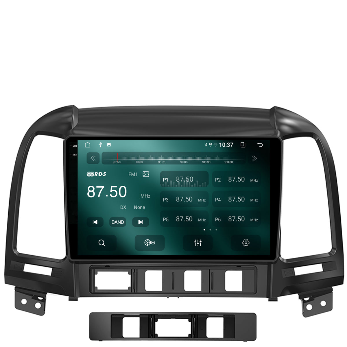 Navigatie 2K Hyundai Santa Fe (2006-2012), Android, S-Quadcore / 4GB RAM + 64GB ROM, 9.5 Inch - AD-BGS90042K+AD-BGRKIT210