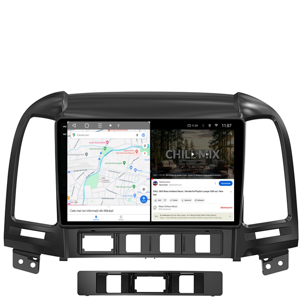 Navigatie 2K Hyundai Santa Fe (2006-2012), Android, S-Quadcore / 4GB RAM + 64GB ROM, 9.5 Inch - AD-BGS90042K+AD-BGRKIT210