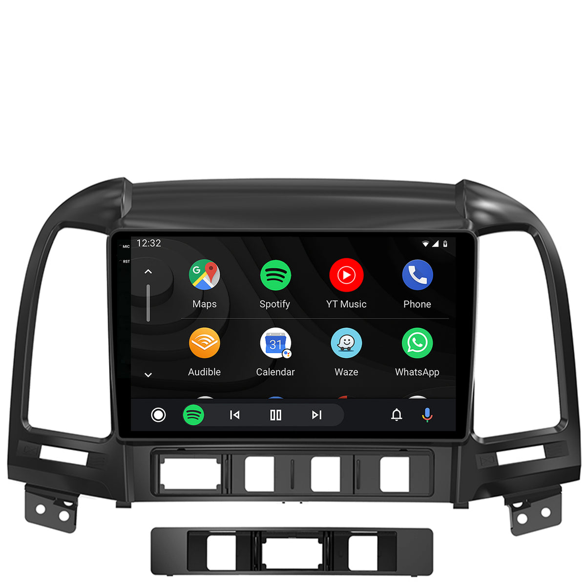 Navigatie 2K Hyundai Santa Fe (2006-2012), Android, S-Quadcore / 4GB RAM + 64GB ROM, 9.5 Inch - AD-BGS90042K+AD-BGRKIT210