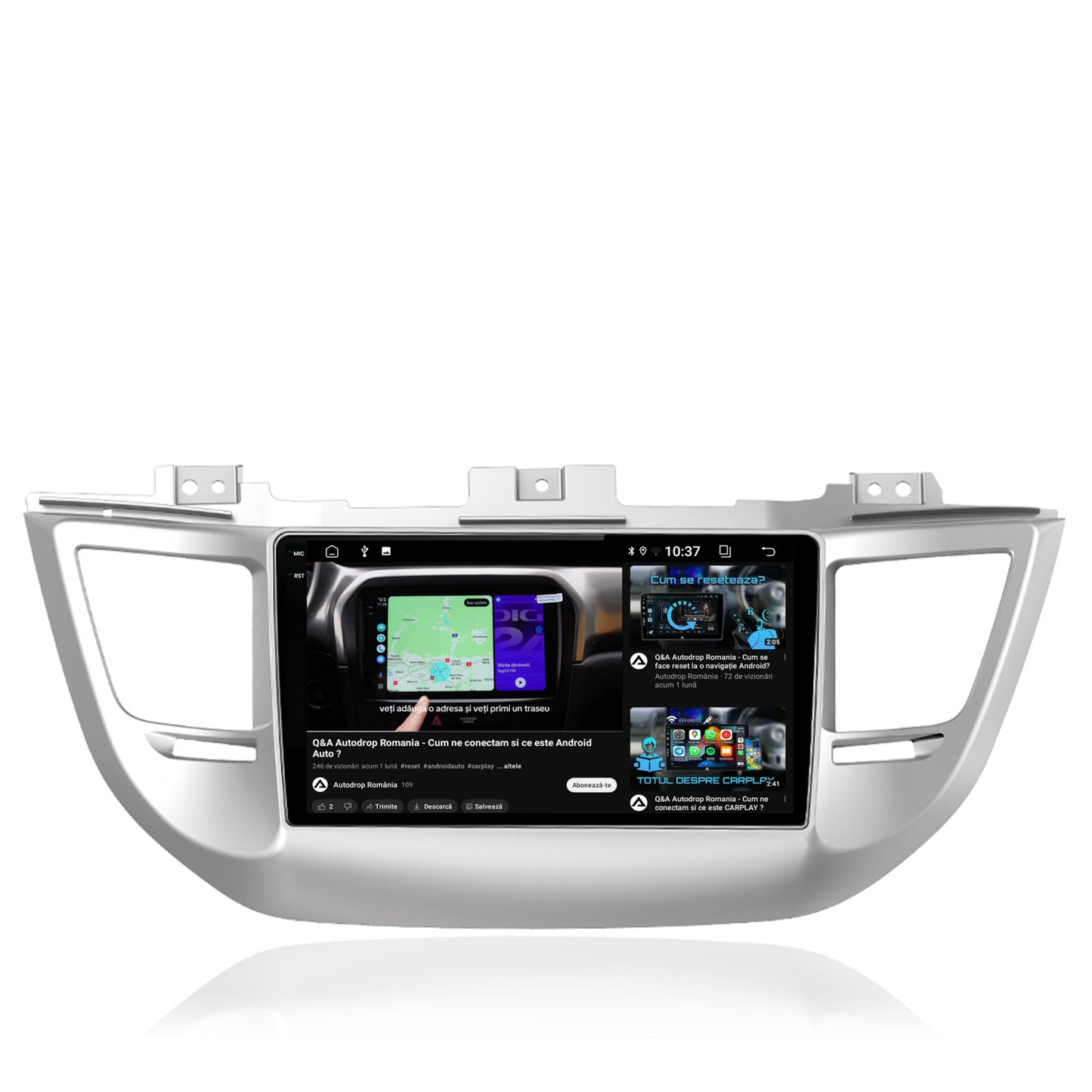 Navigatie 2K Hyundai Tucson 3 (2015-2018), Android, S-Quadcore / 4GB RAM + 64GB ROM, 9.5 Inch - AD-BGS90042K+AD-BGRKIT176