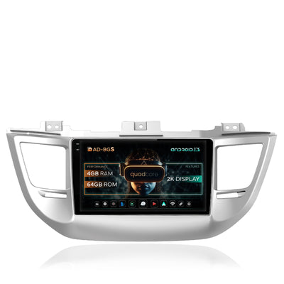 Navigatie 2K Hyundai Tucson 3 (2015-2018), Android, S-Quadcore / 4GB RAM + 64GB ROM, 9.5 Inch - AD-BGS90042K+AD-BGRKIT176