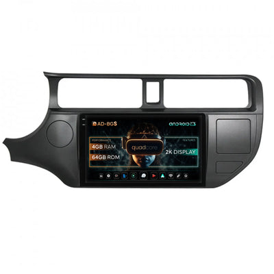 Navigatie 2K Kia Rio (2011-2014), Android, S-Quadcore / 4GB RAM + 64GB ROM, 9.5 Inch - AD-BGS90042K+AD-BGRKIT226