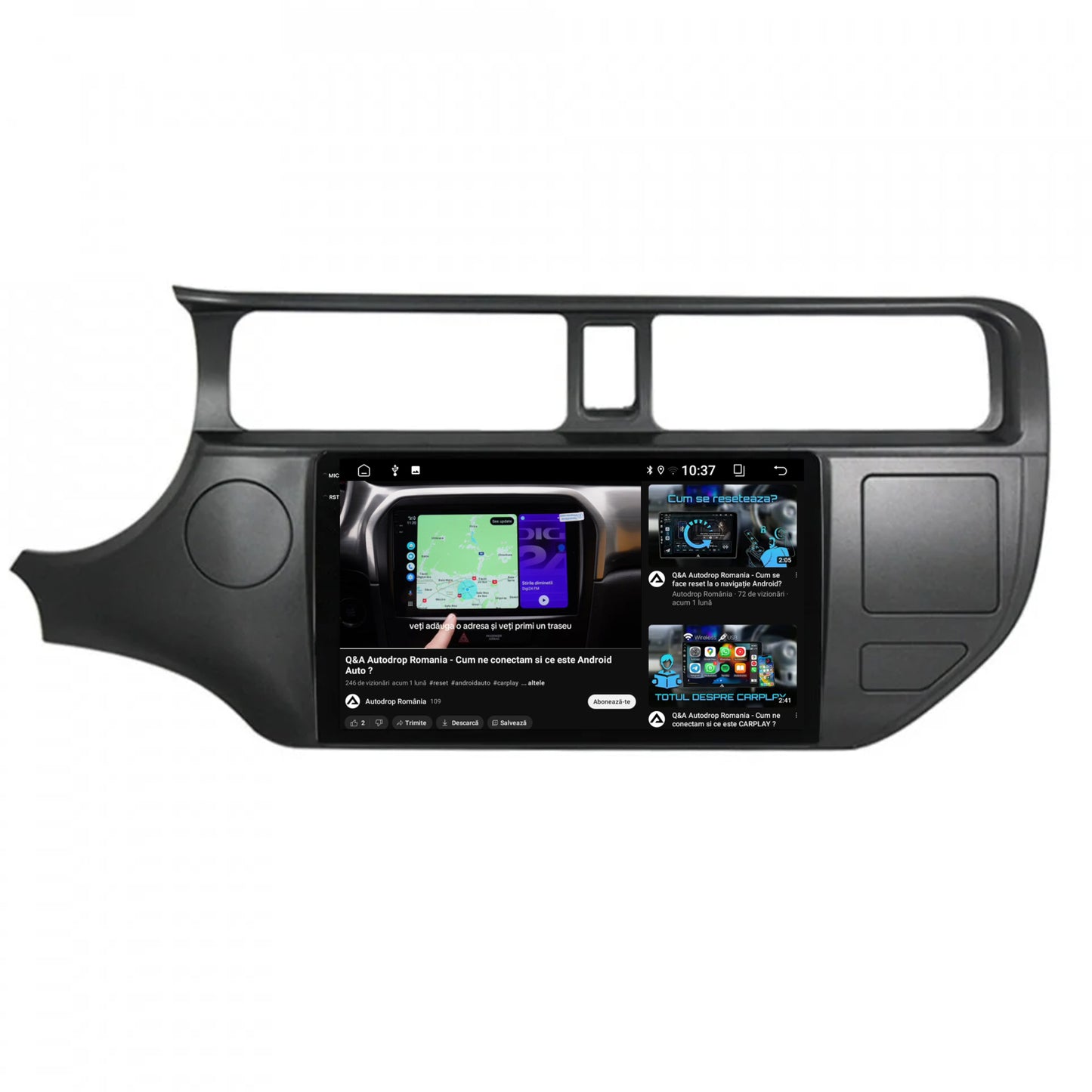 Navigatie 2K Kia Rio (2011-2014), Android, S-Quadcore / 4GB RAM + 64GB ROM, 9.5 Inch - AD-BGS90042K+AD-BGRKIT226