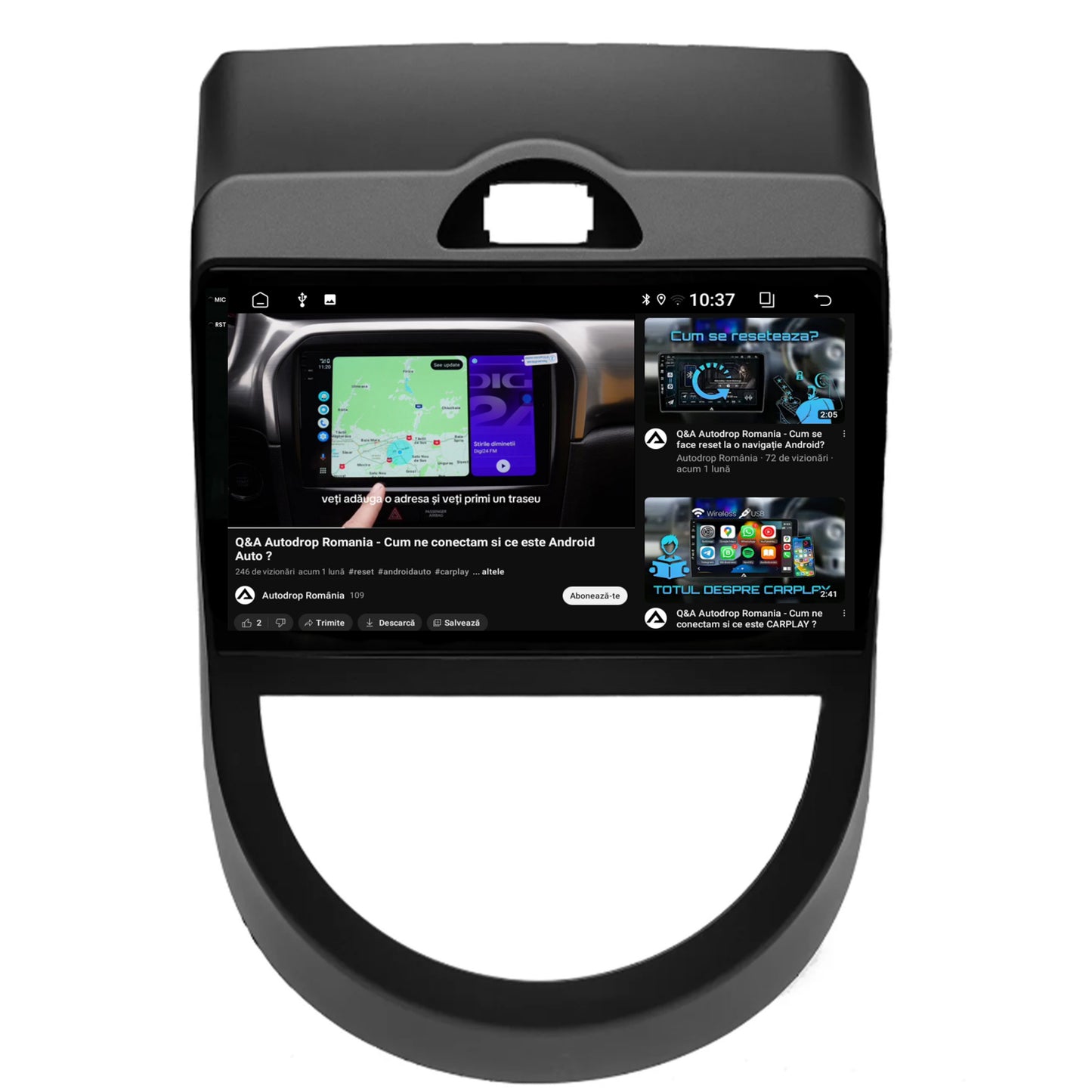 Navigatie 2K Kia Soul (2009-2013), Android, S-Quadcore / 4GB RAM + 64GB ROM, 9.5 Inch - AD-BGS90042K+AD-BGRKIT215V2
