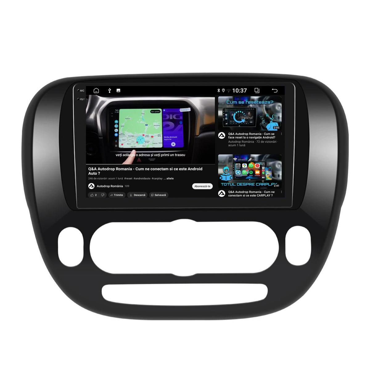 Navigatie 2K Kia Soul (2014-2019), Android, S-Quadcore / 4GB RAM + 64GB ROM, 9.5 Inch - AD-BGS90042K+AD-BGRKIT233V1