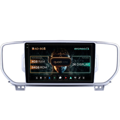 Navigatie 2K Kia Sportage (2016-2018), Android, S-Quadcore / 4GB RAM + 64GB ROM, 9.5 Inch - AD-BGS90042K+AD-BGRKIT150V2
